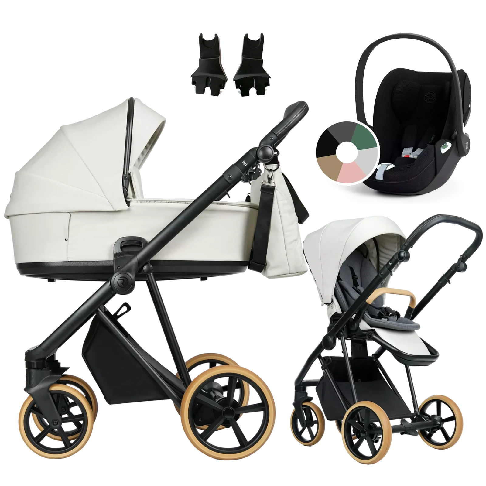 Roan Ivi 2.0 Vintage + Cybex Cloud T i-Size +GRATIS - 3w1 | Marzipan