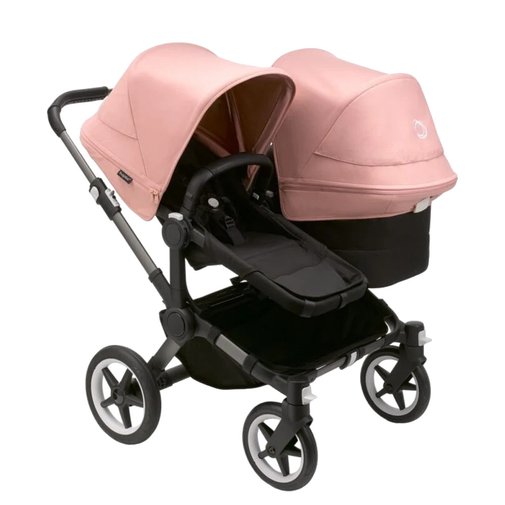 Bugaboo Donkey 5 Duo | Graphite-Midnight Black-Morning Pink