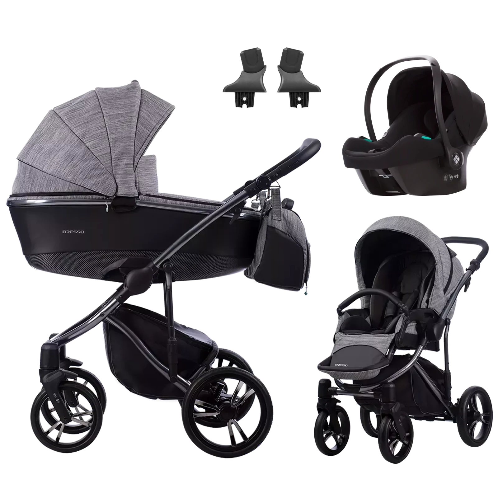 Bebetto Bresso Premium Class + Bebetto Cosmo 2.0 +GRATIS - 3w1 | Dark 02