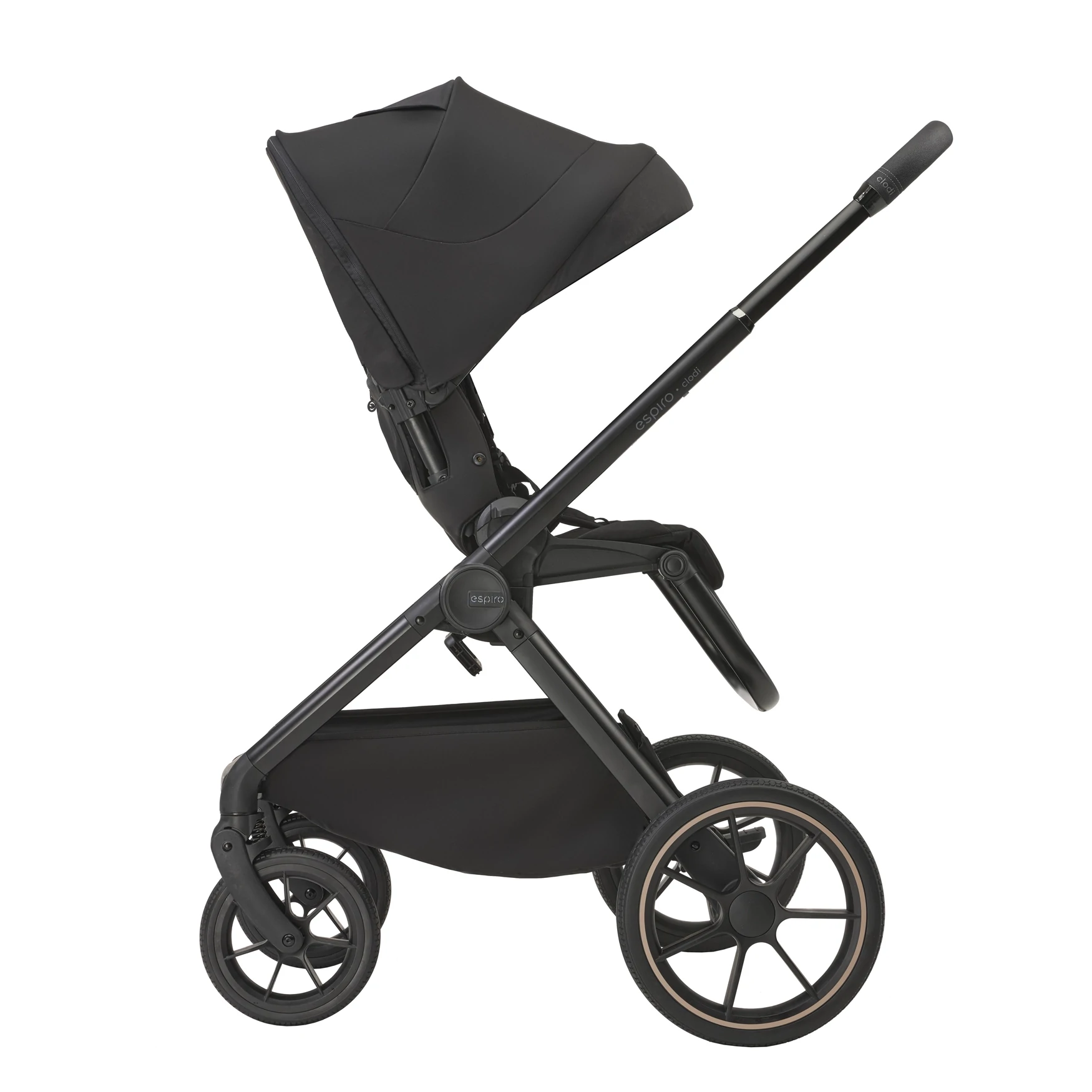 Espiro Clodi - wózek 2w1 | 10 Trendy Black