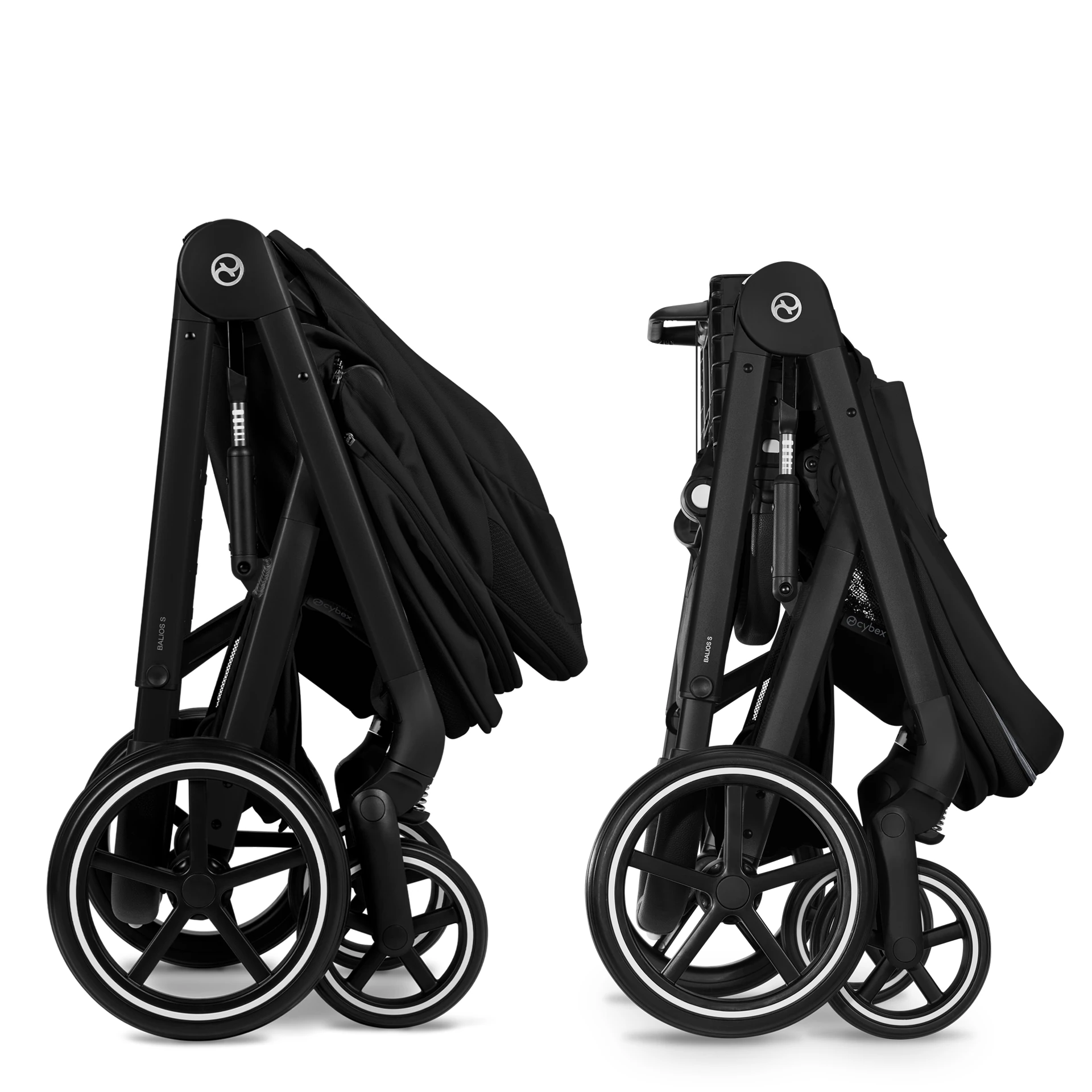 Cybex Balios S Lux Fold - 2w1 ze składaną gondolą | Moon Black