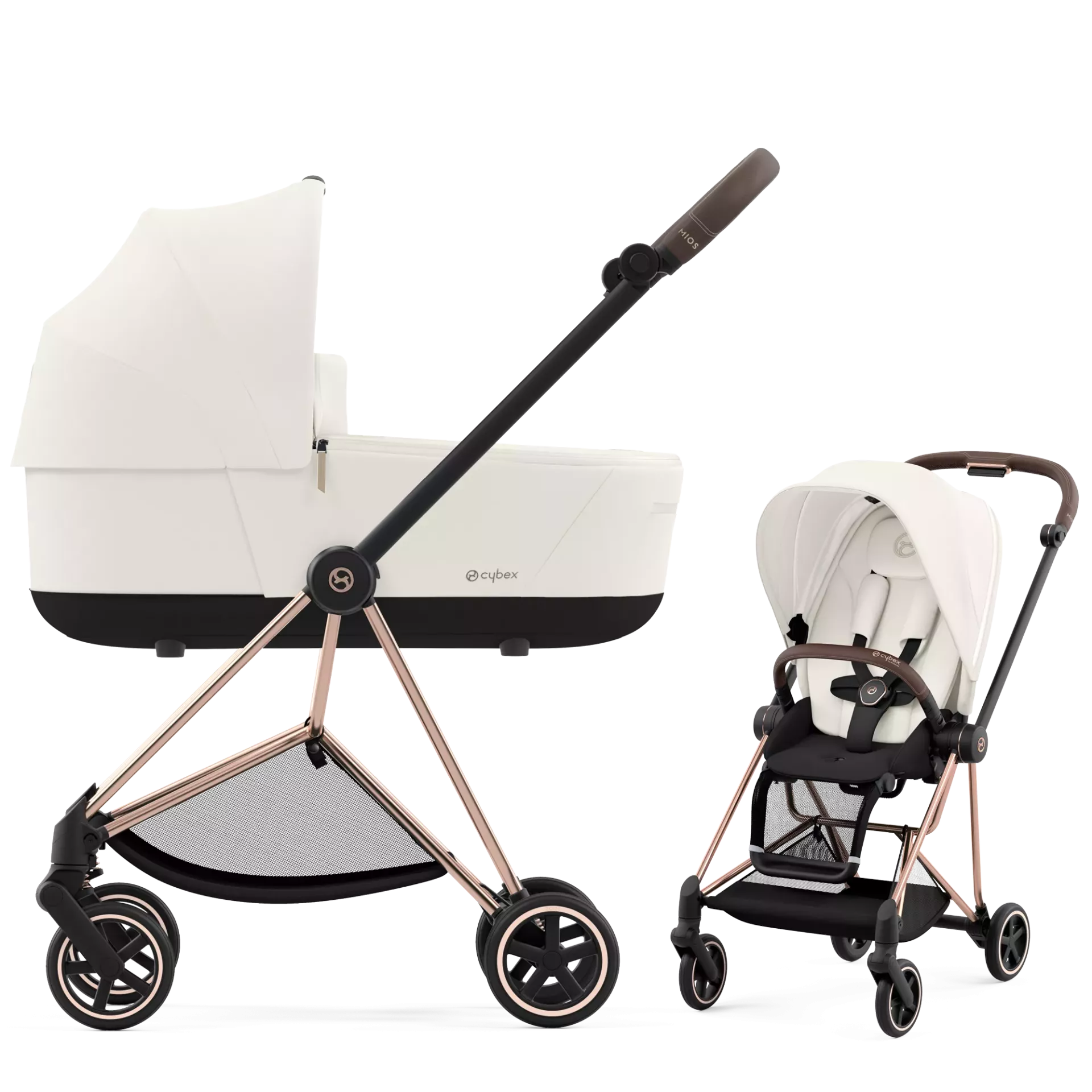 Cybex Mios 3.0 - 2w1 | Off White (Rosegold Frame)