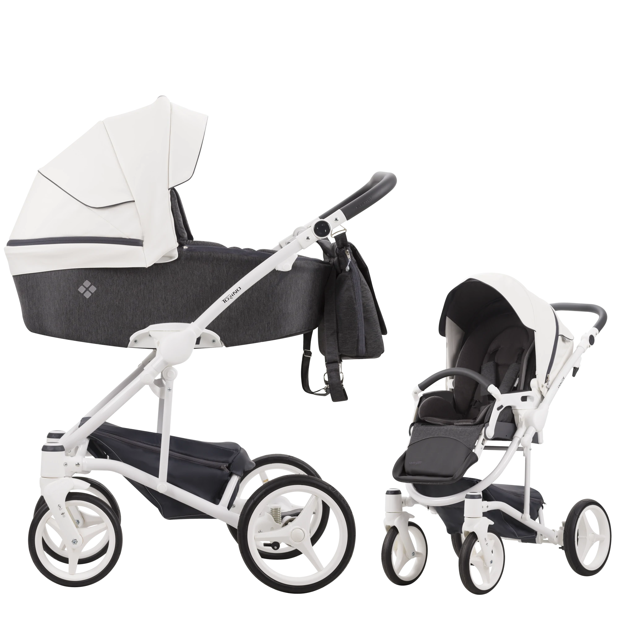 Bebetto Torino - 2w1 | 01 (White Frame) Bebetto Torino - 2w1 | 01 (White Frame)