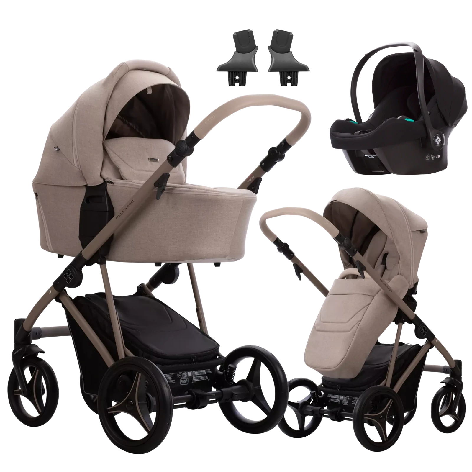 Bebetto Pelpasso + Bebetto Cosmo 2.0 +GRATIS - 3w1 | 01 Kaszmir