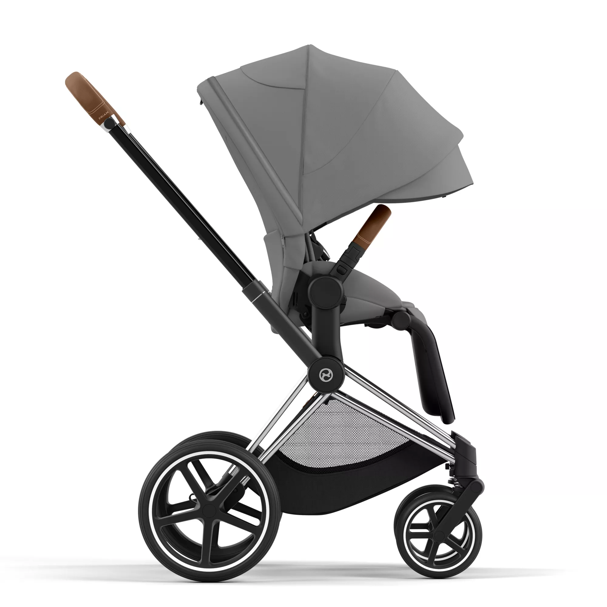 Cybex Priam 4.0 - 2w1 | Mirage Grey (Chrome Brown Frame) Cybex Priam 4.0 - 2w1 | Mirage Grey (Chrome Brown Frame)