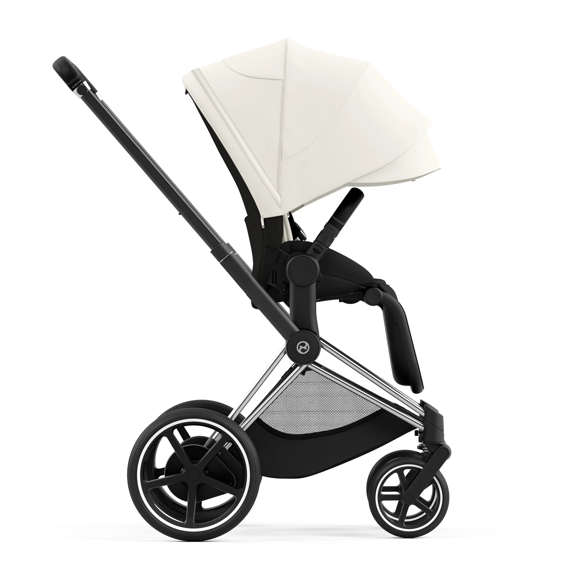 Cybex e-Priam 4.0 - 2w1 | Off White (Chrome Black Frame) Cybex e-Priam 4.0 - 2w1 | Off White (Chrome Black Frame)