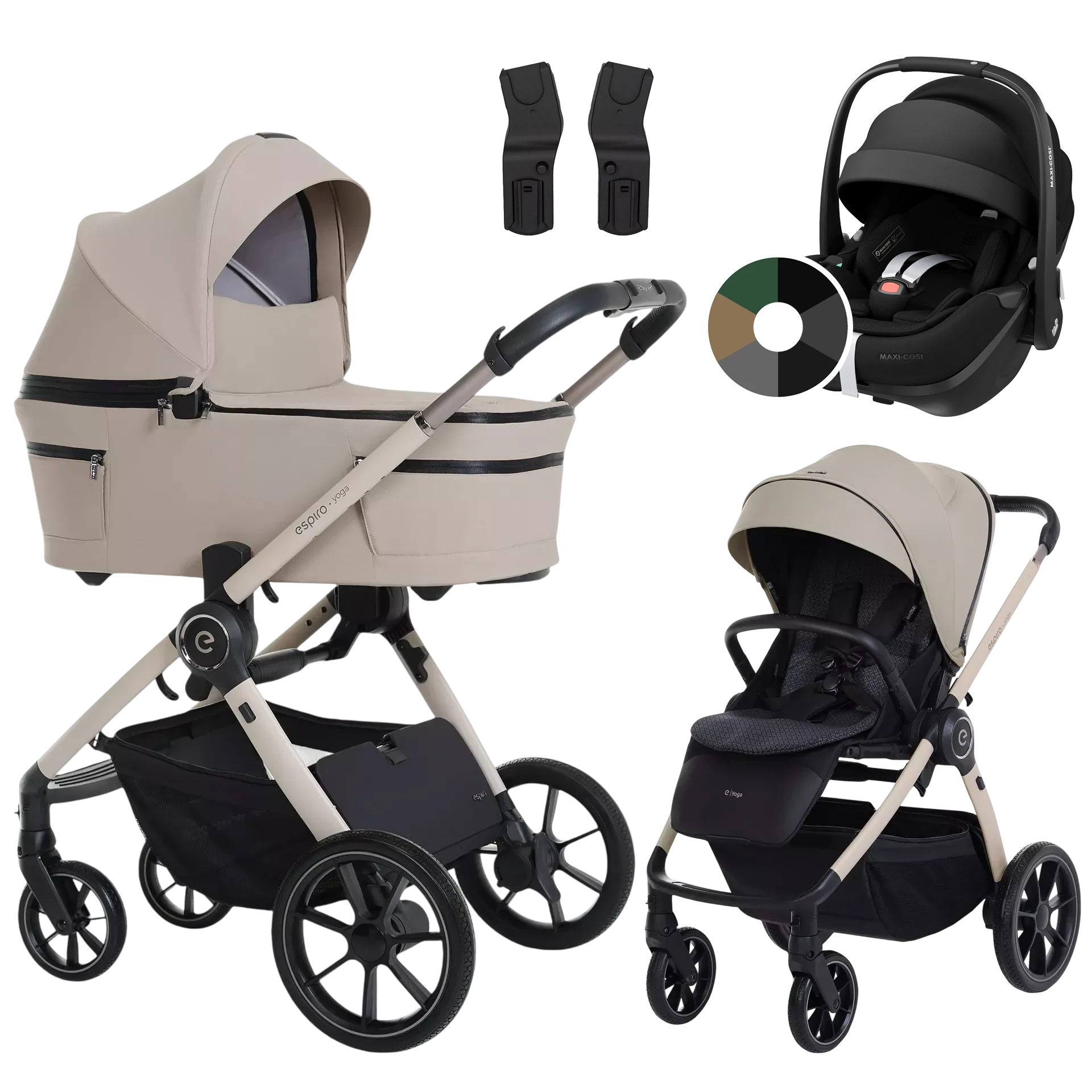 Espiro Yoga 2025 + Maxi-Cosi Pebble 360 Pro2 +GRATIS - 3w1 | 119 Assana Lotos