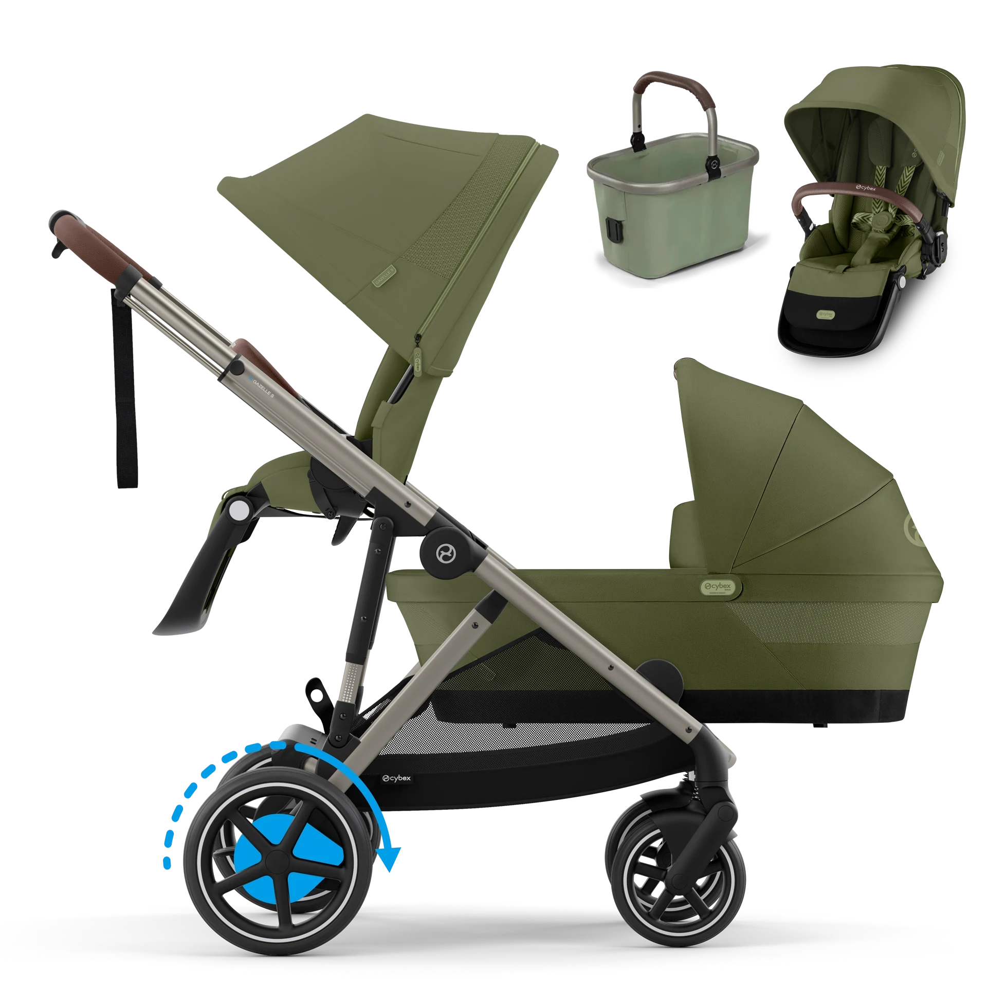 Cybex e-Gazelle S Duo | Moss Green