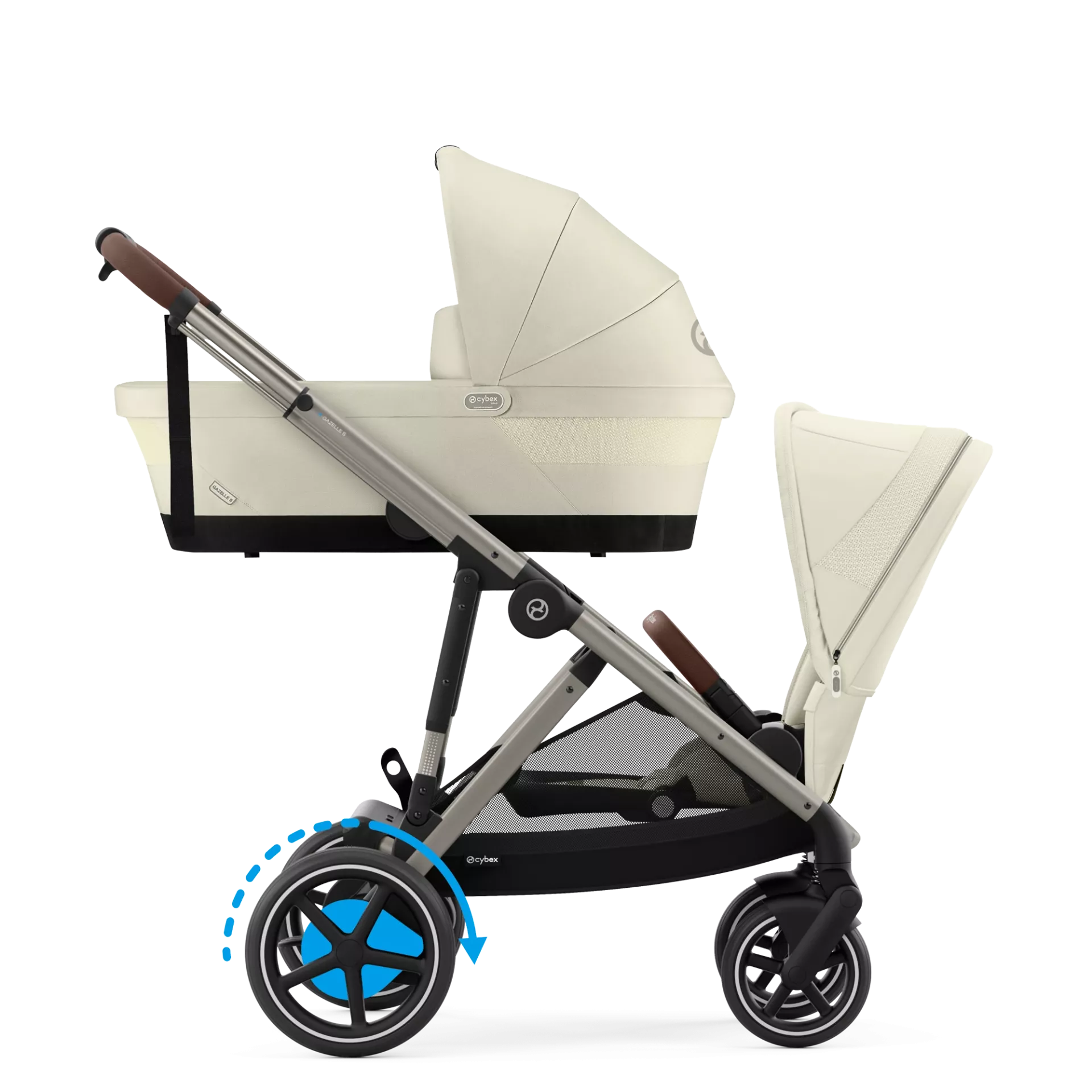 Cybex e-Gazelle S Duo | Seashell Beige