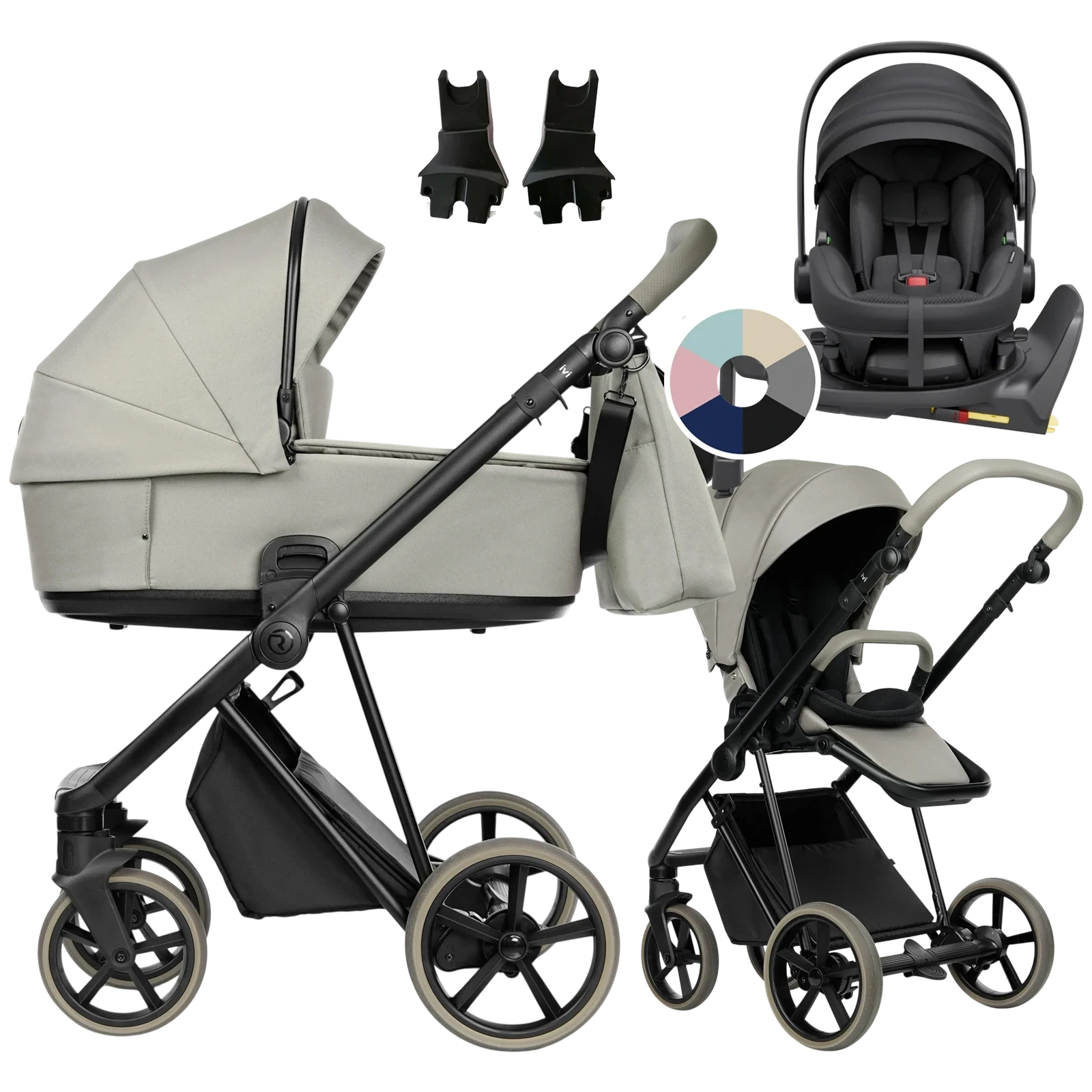Roan Ivi 2.0 Vintage + Avionaut Pixel 3 + baza IQ Orbit + GRATIS - 4w1 | Luxe Grey