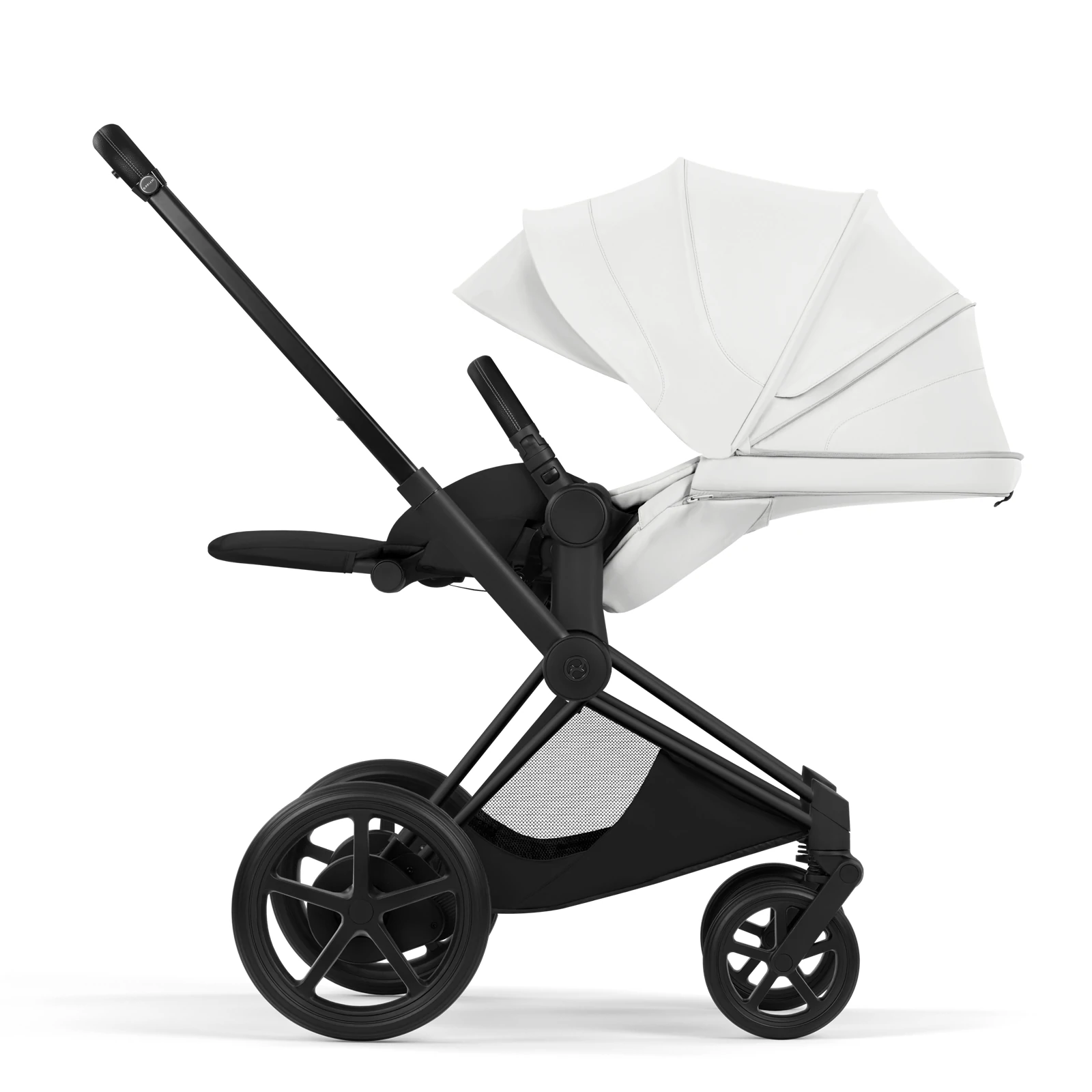 Cybex e-Priam 5.0 - wózek 2w1 | Off White - Matt Black (Style)