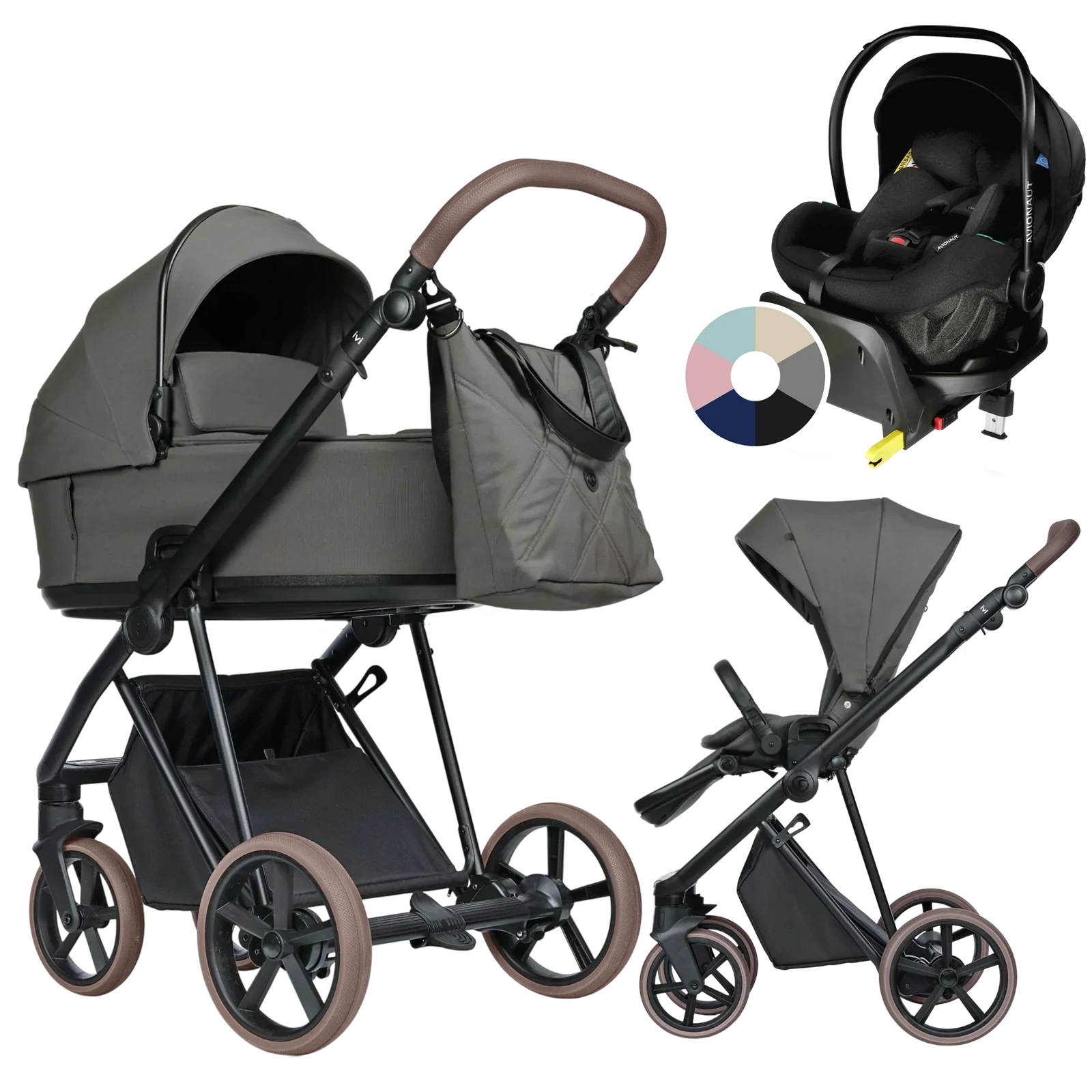 Roan Ivi 2.0 Vintage + Avionaut Pixel Pro 2.0 C + baza IQ Orbit + GRATIS - 4w1 | Praline