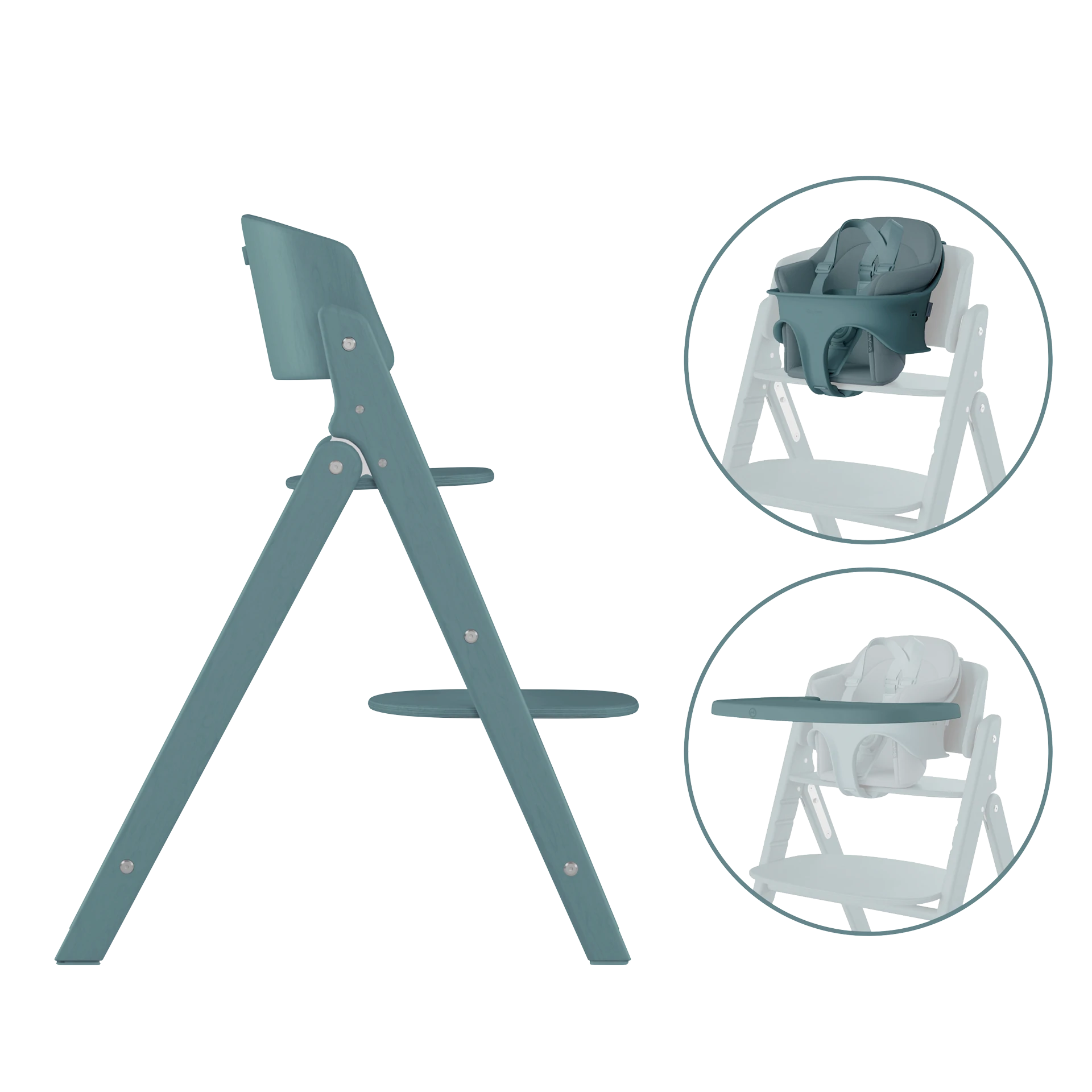 Cybex Click & Fold - zestaw 3w1 | Stone Blue