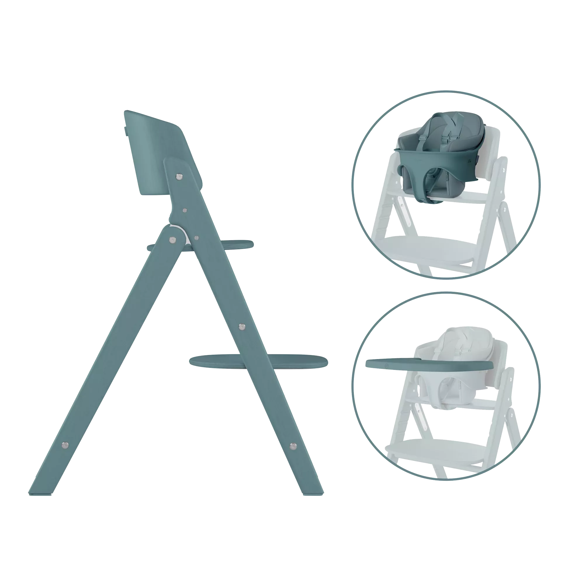 Cybex Click & Fold - zestaw 3w1 | Stone Blue