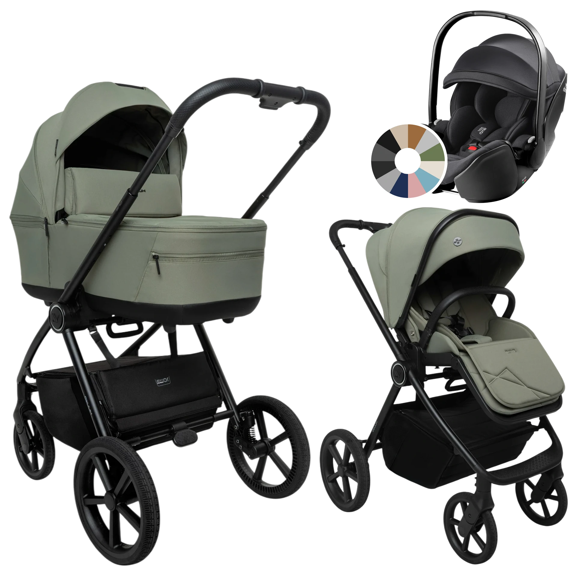 Muuvo One + Britax Römer Baby-Safe Pro +GRATIS - 3w1 | Olive