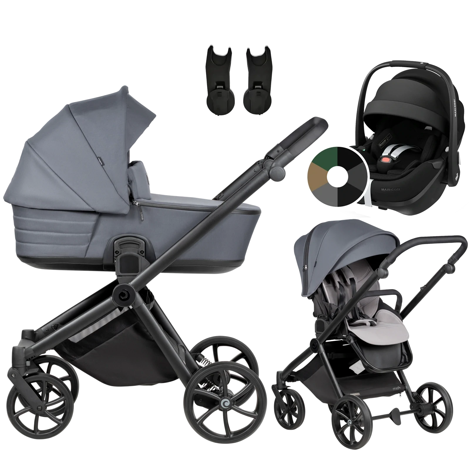 Tutis Mio 3 Plus + Maxi-Cosi Pebble 360 Pro2 + GRATIS - 3w1 | 103 Dark Grey