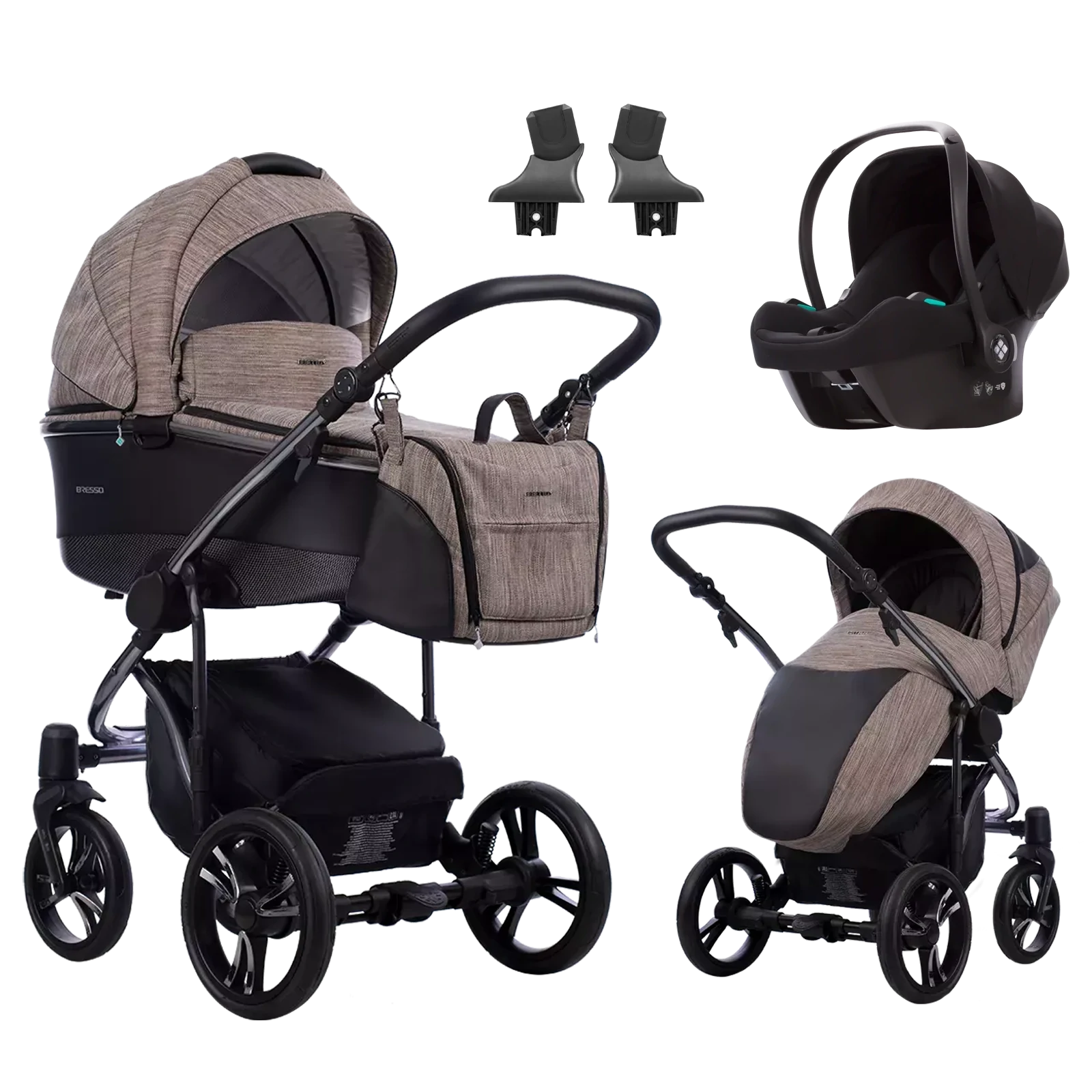 Bebetto Bresso Premium Class + Bebetto Cosmo 2.0 +GRATIS - 3w1 | Dark 01