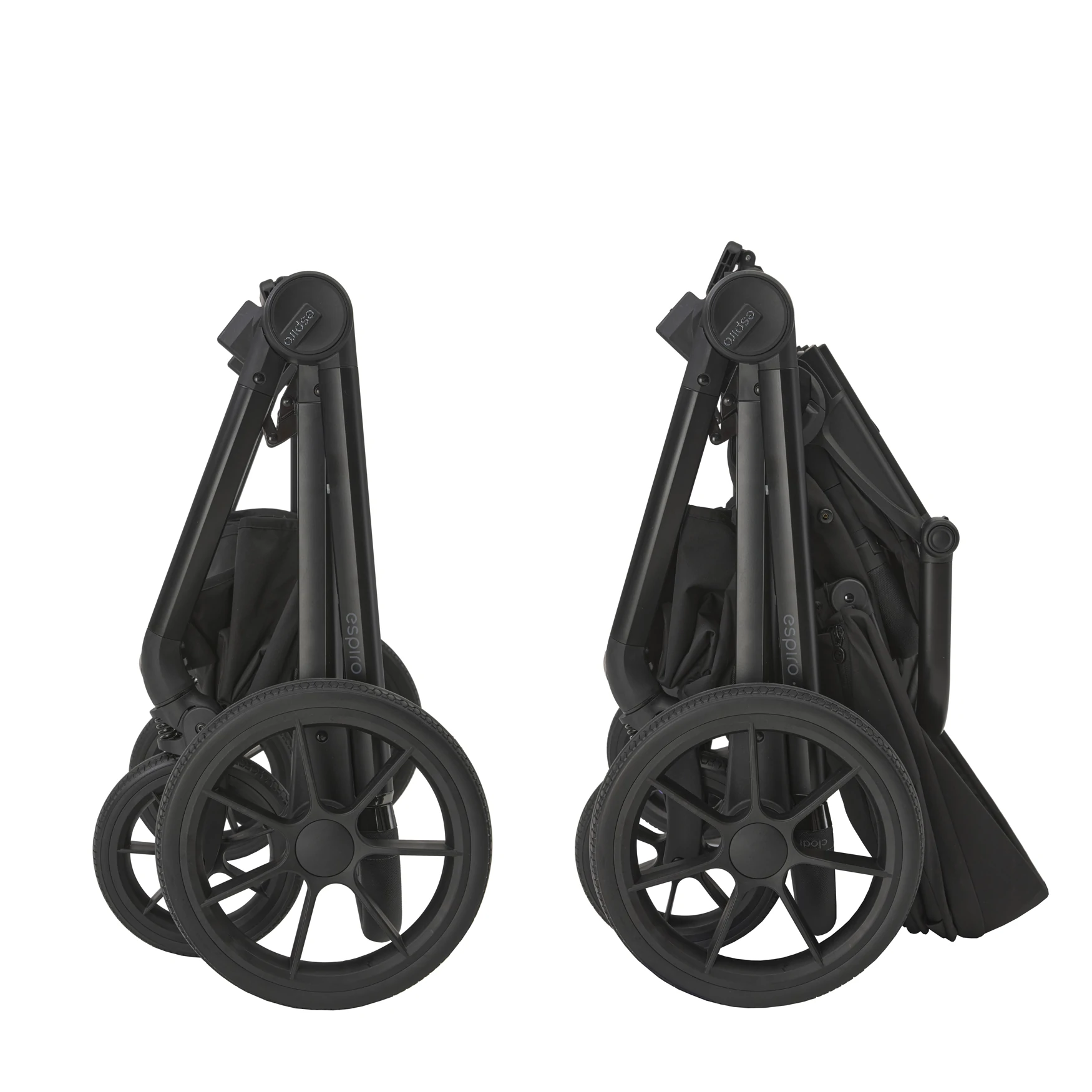 Espiro Clodi - wózek 2w1 | 10 Trendy Black