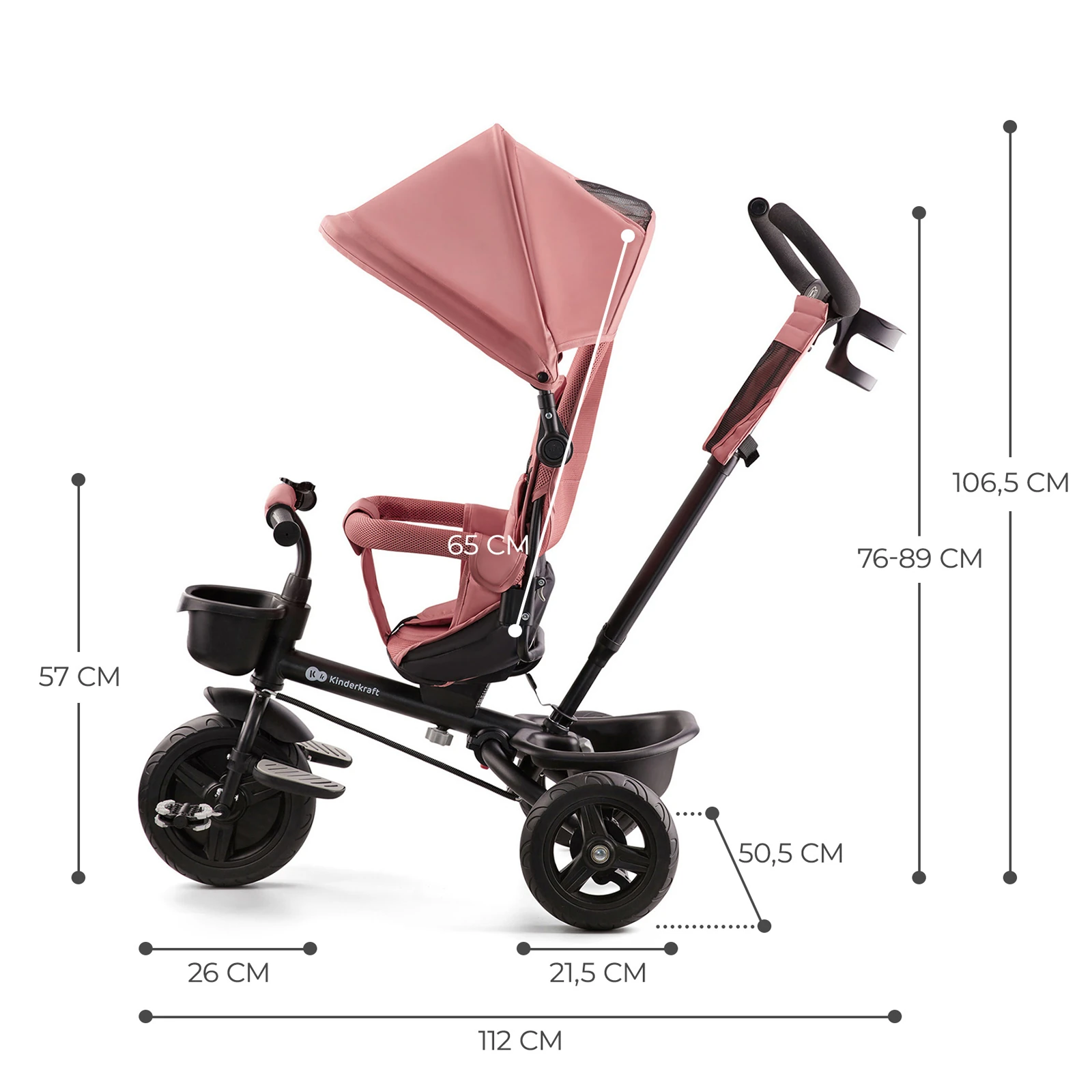 Kinderkraft Aveo | Rose Pink Kinderkraft Aveo | Rose Pink