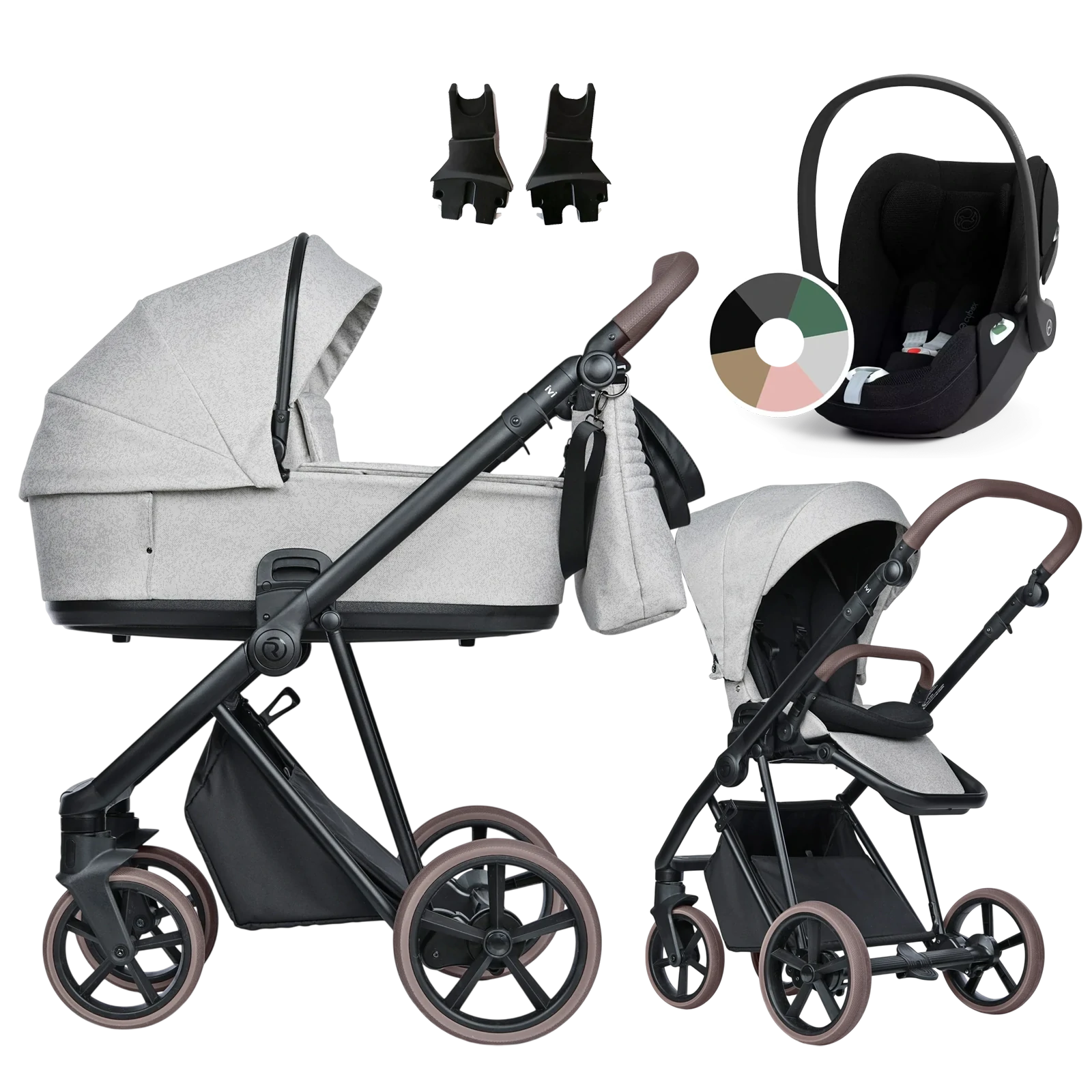 Roan Ivi 2.0 Vintage + Cybex Cloud T i-Size +GRATIS - 3w1 | Pixel Light