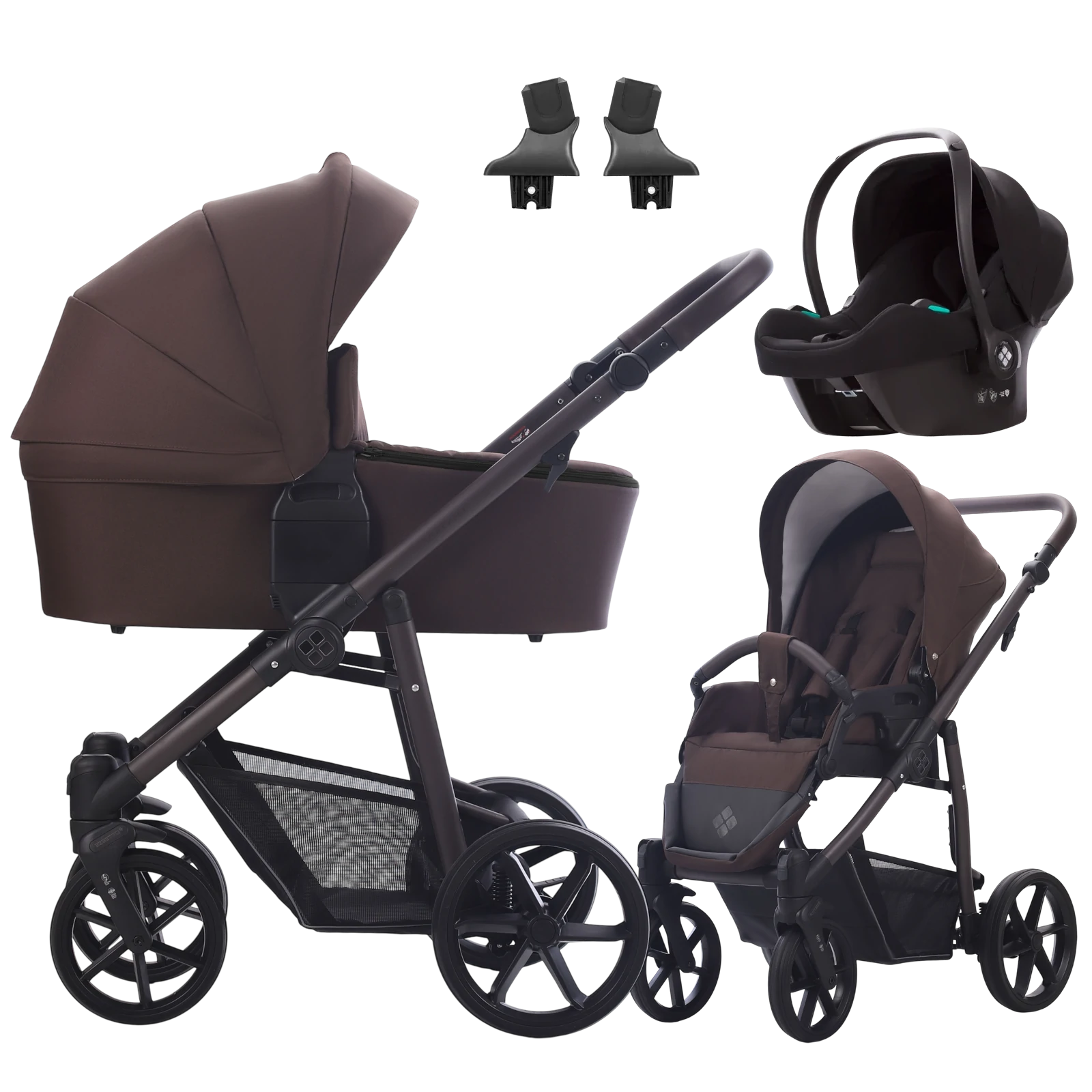 Bebetto Vulcano + Bebetto Cosmo 2.0 +GRATIS - 3w1 | 08 Brown