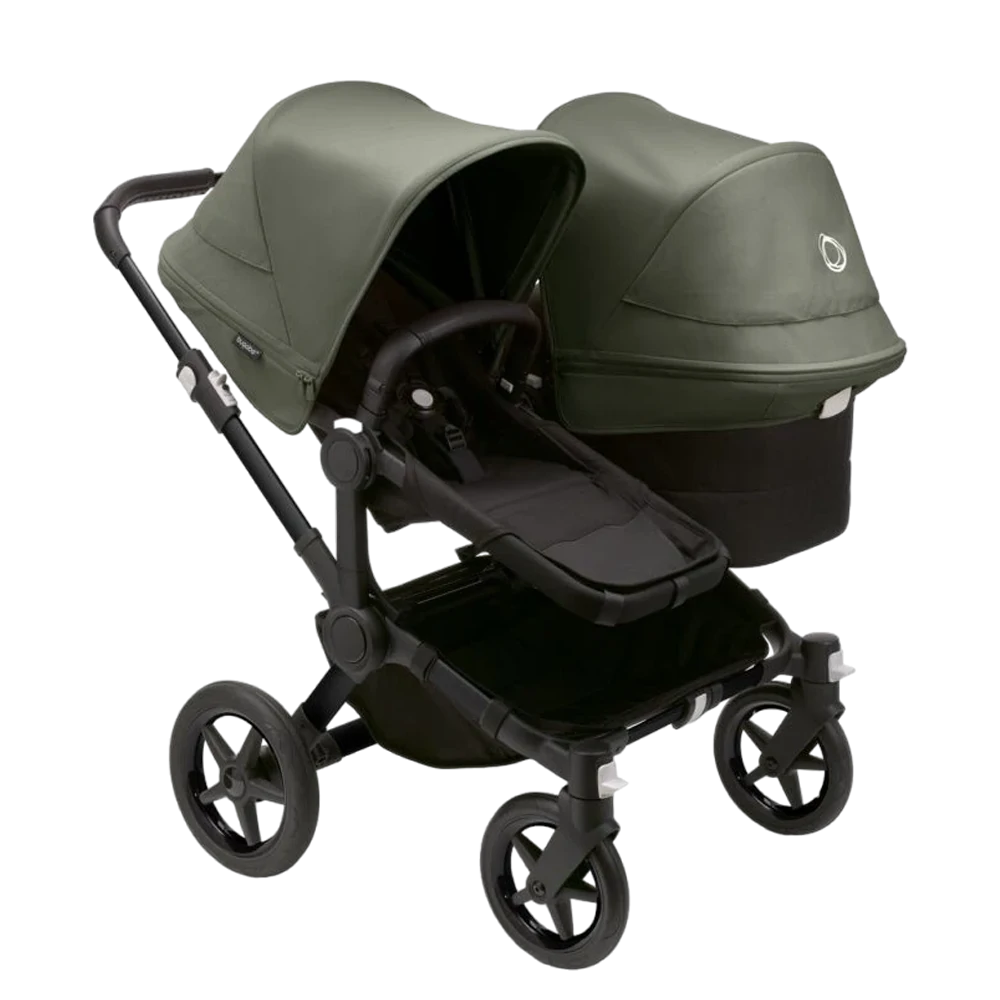 Bugaboo Donkey 5 Duo | Black-Midnight Black-Forest Green
