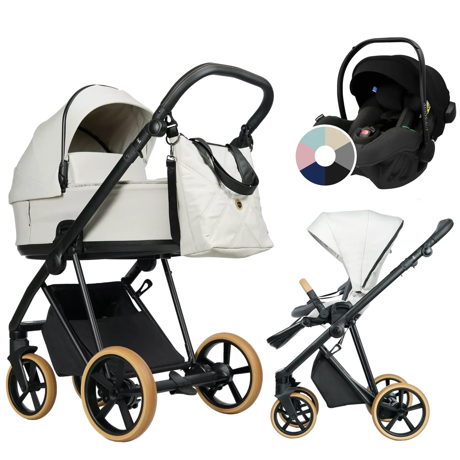 Roan Ivi 2.0 Vintage + Avionaut Pixel Pro 2.0 C +GRATIS - 3w1 | Marzipan