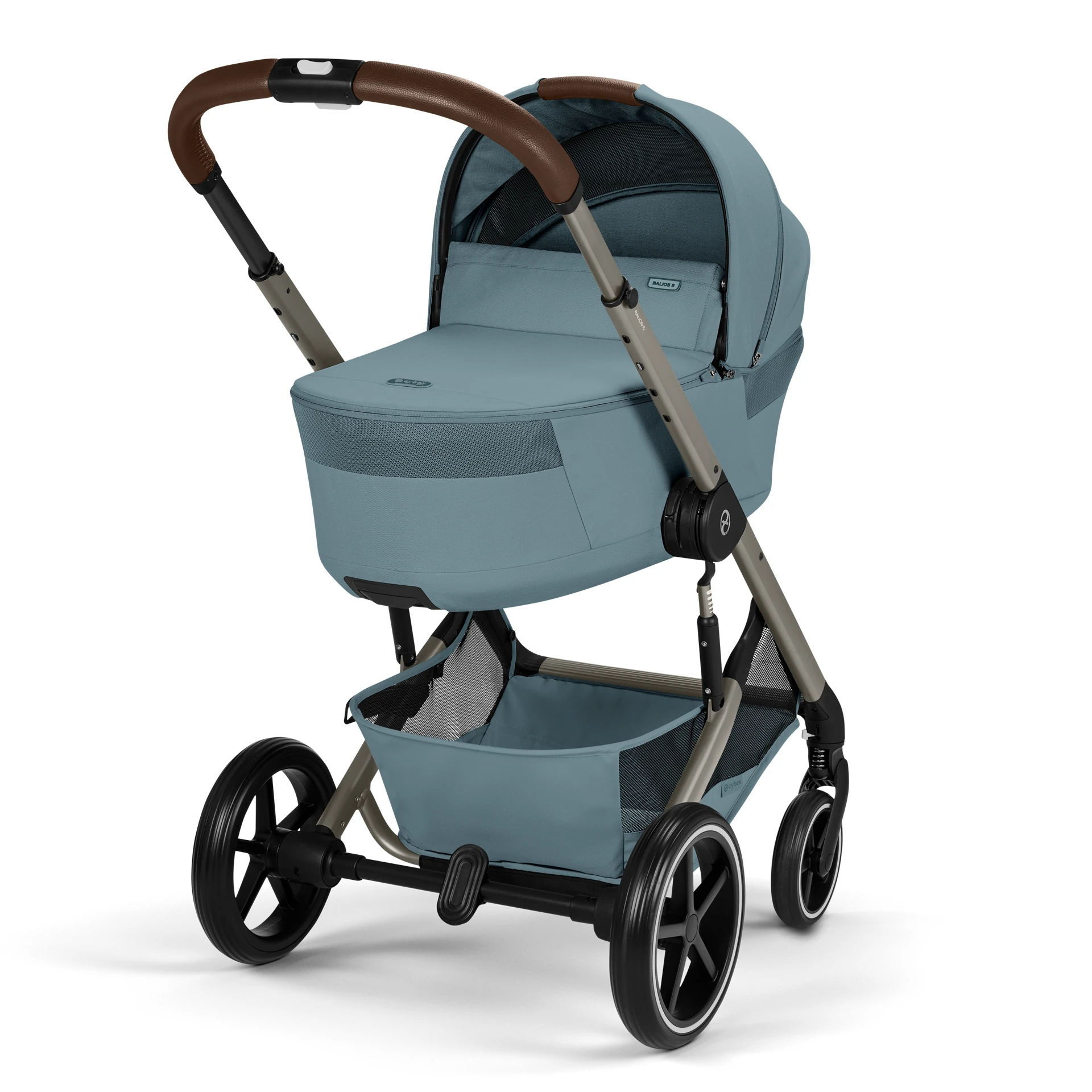 Cybex Balios S Lux Fold - 2w1 ze składaną gondolą | Stormy Blue