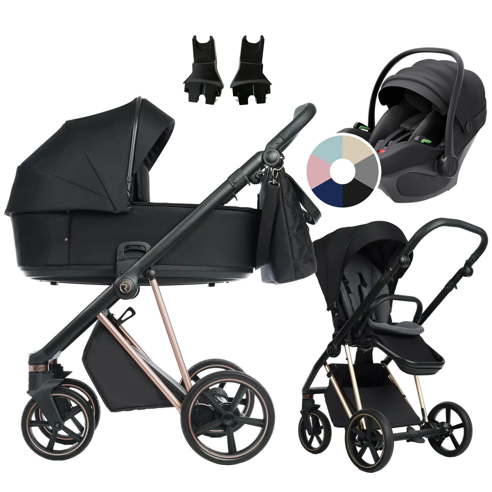 Roan Ivi 2.0 + Avionaut Pixel 3 + GRATIS - 3w1 | Raven Rosegold