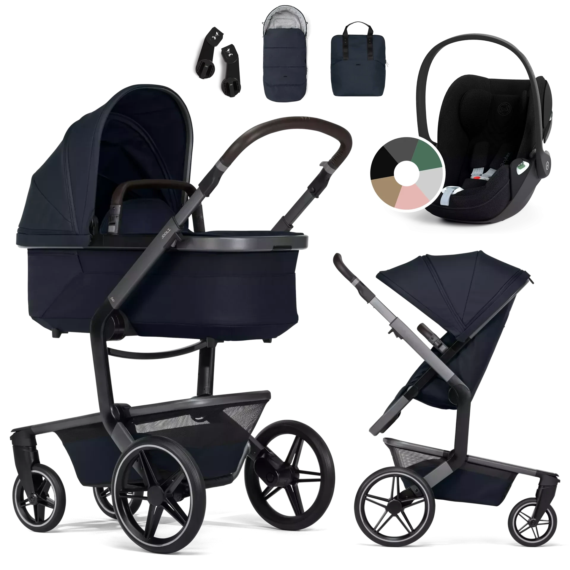 Joolz Day5 + Cybex Cloud T i-Size +GRATISY - 3w1 | Navy Blue