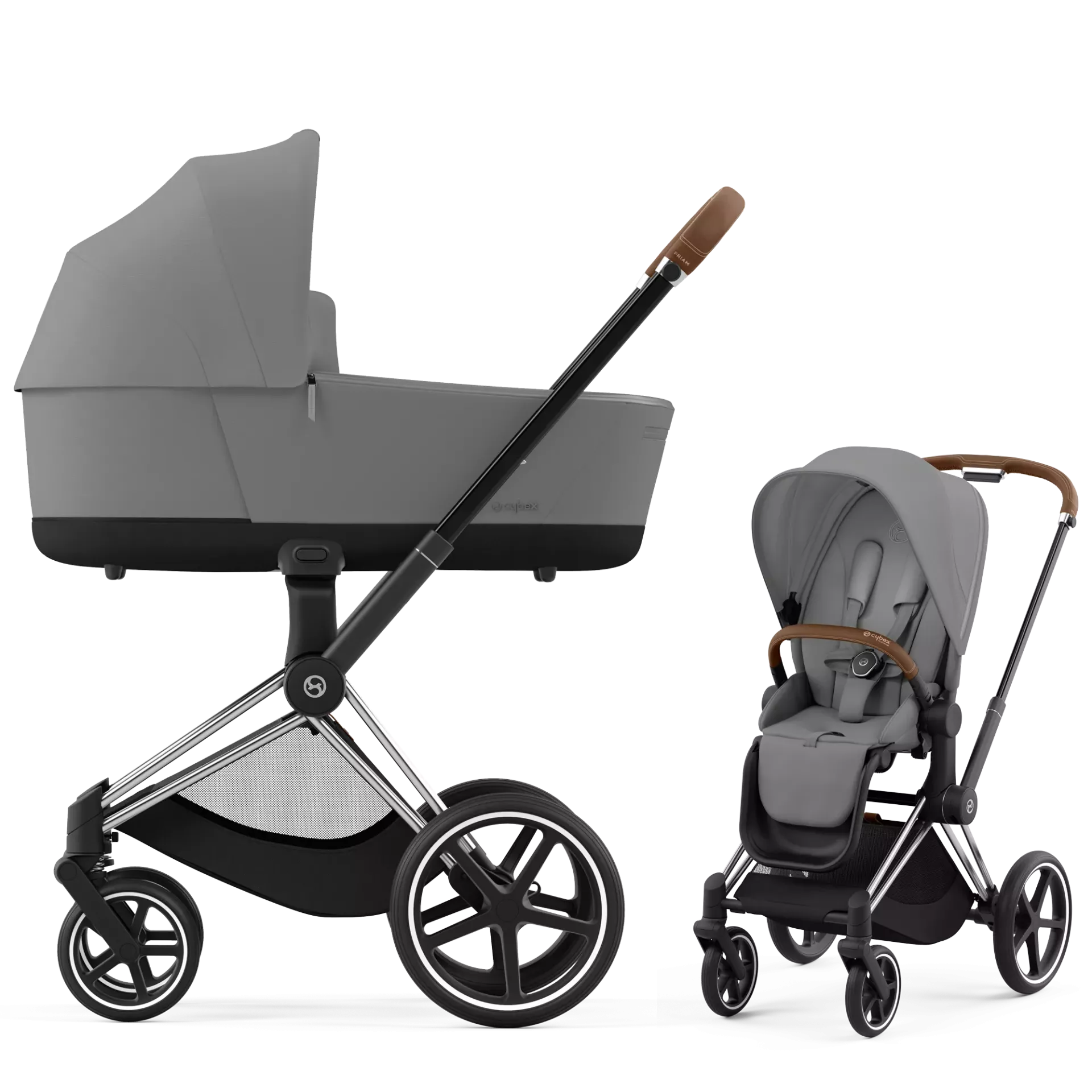 Cybex Priam 4.0 - 2w1 | Mirage Grey (Chrome Brown Frame)