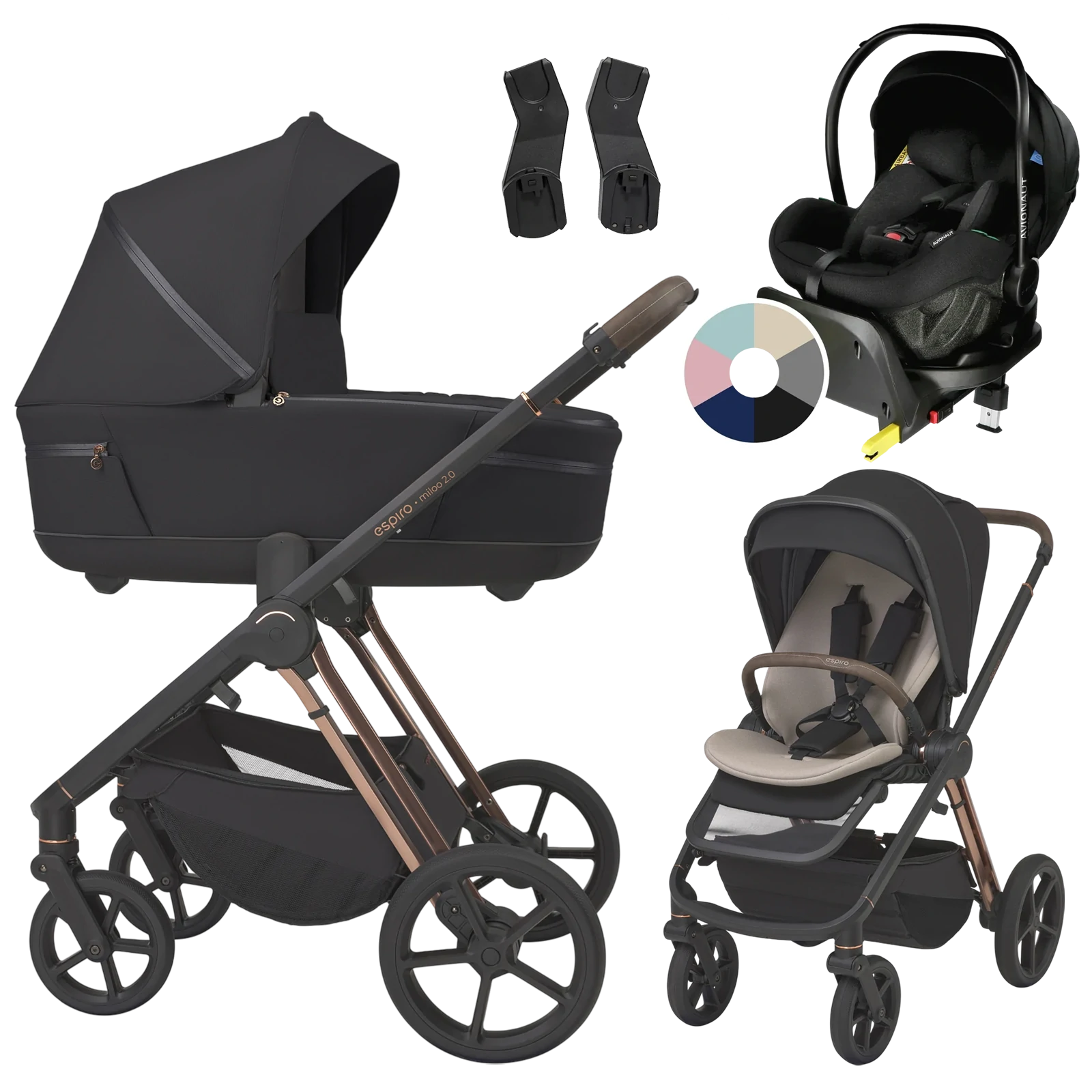 Espiro Miloo 2.0 + Avionaut Pixel Pro 2.0 C + baza IQ Orbit +GRATIS - 4w1 |  310 Diamond Black