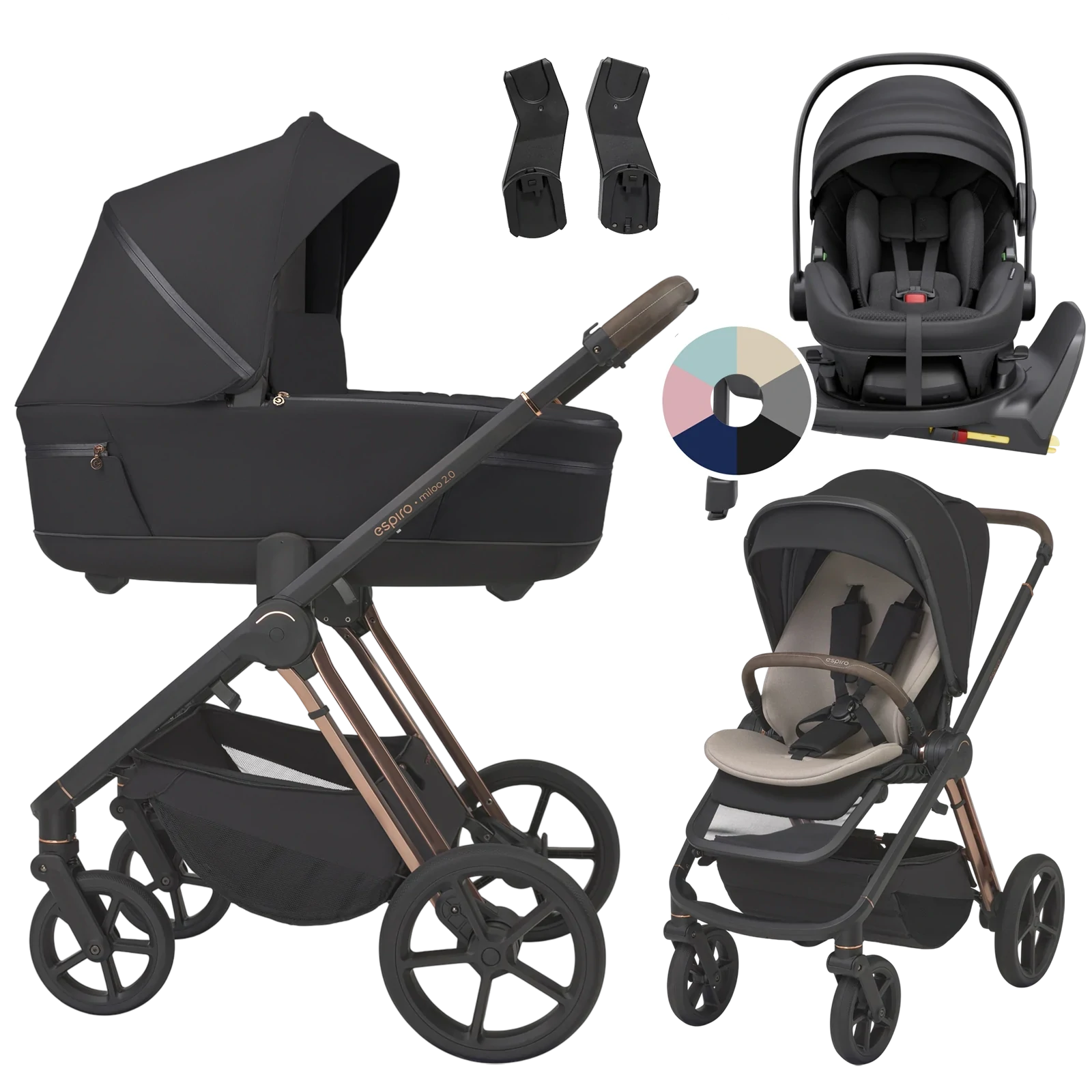 Espiro Miloo 2.0 + Avionaut Pixel 3 + baza IQ Orbit + GRATIS - 4w1 |  310 Diamond Black