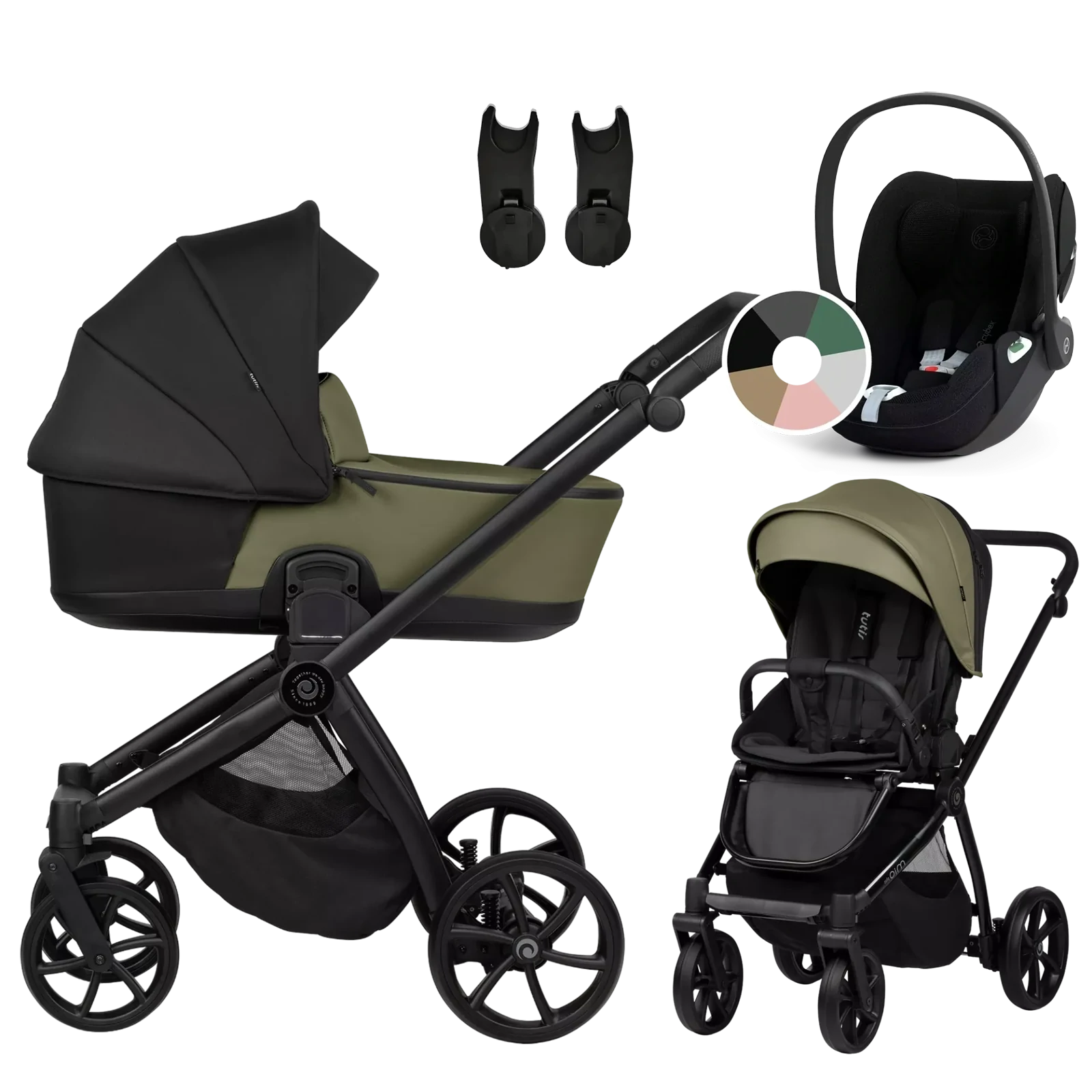 Tutis Mio 3 Plus + Cybex Cloud T i-Size + GRATIS - 3w1 | 025 Olive