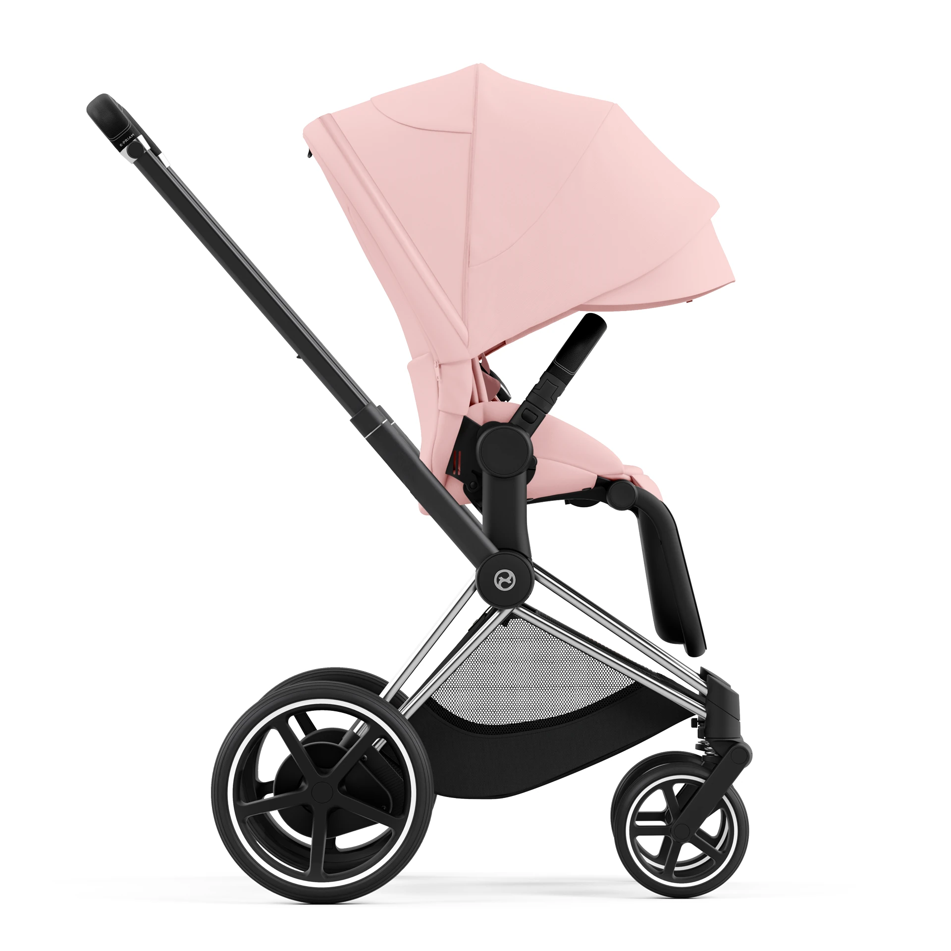 Cybex e-Priam 4.0 - 2w1 | Peach Pink (Chrome Black Frame) Cybex e-Priam 4.0 - 2w1 | Peach Pink (Chrome Black Frame)
