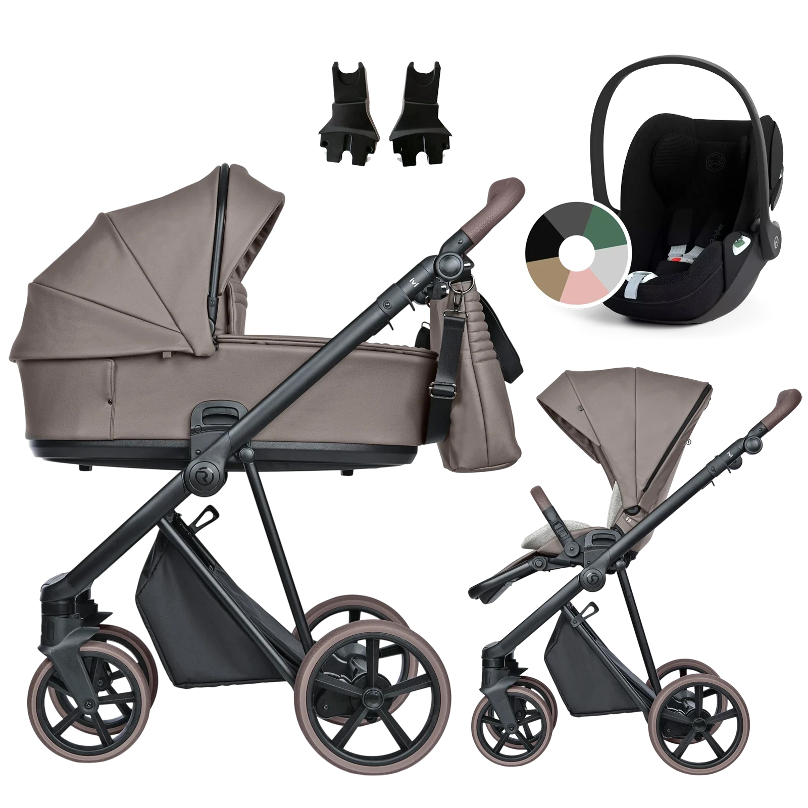 Roan Ivi 2.0 Vintage + Cybex Cloud T i-Size +GRATIS - 3w1 | Raisin Rum