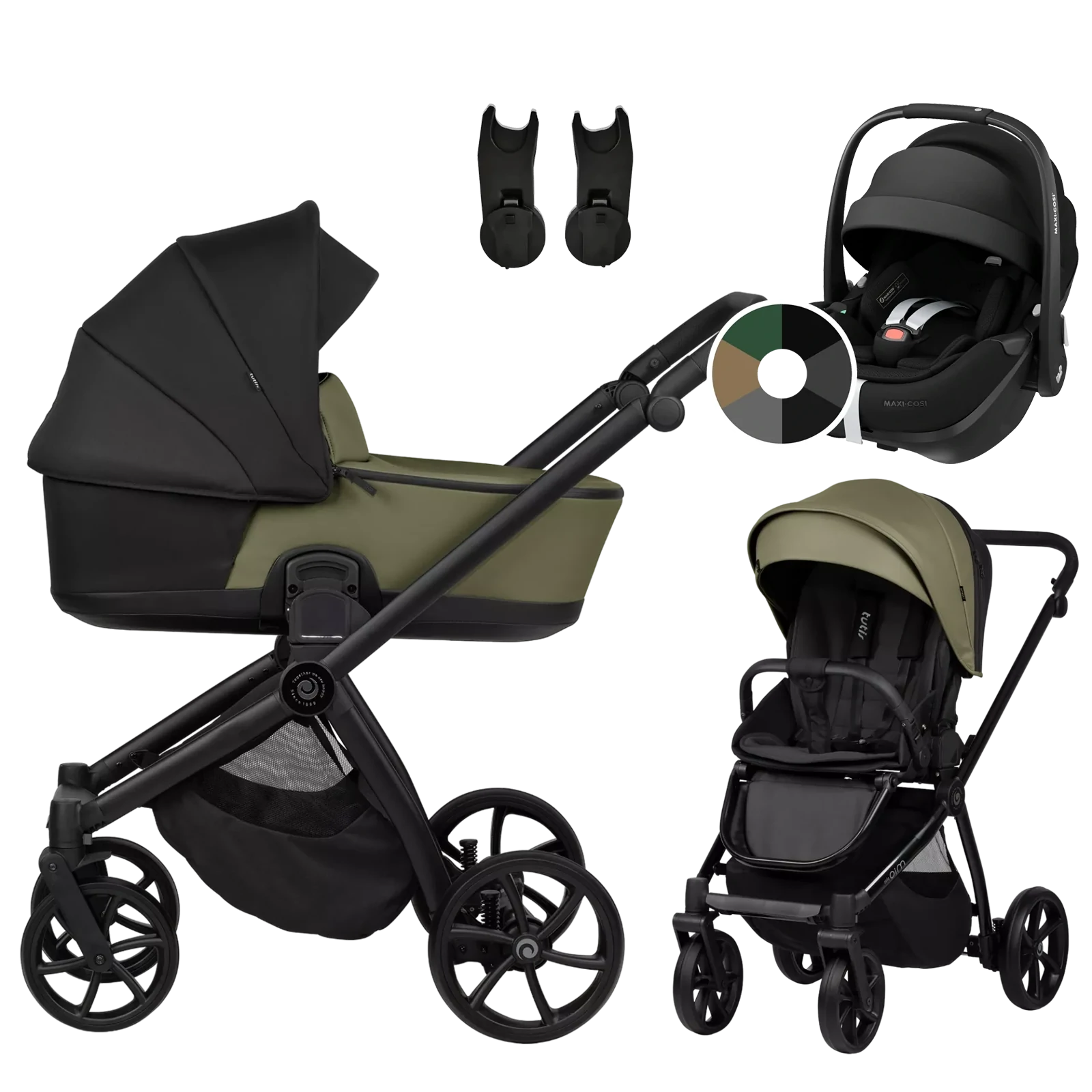 Tutis Mio 3 Plus + Maxi-Cosi Pebble 360 Pro2 + GRATIS - 3w1 | 025 Olive