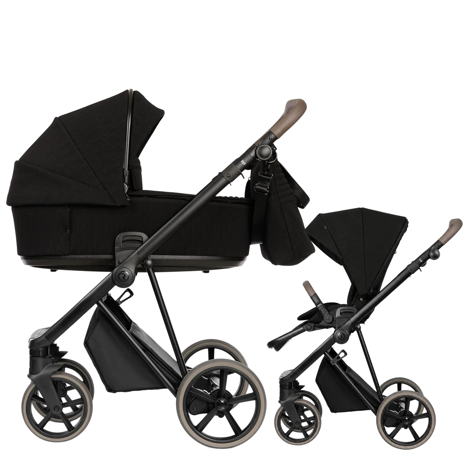 Roan Ivi 2.0 Silky Wave + GRATIS - wózek 2w1 | Black Silk