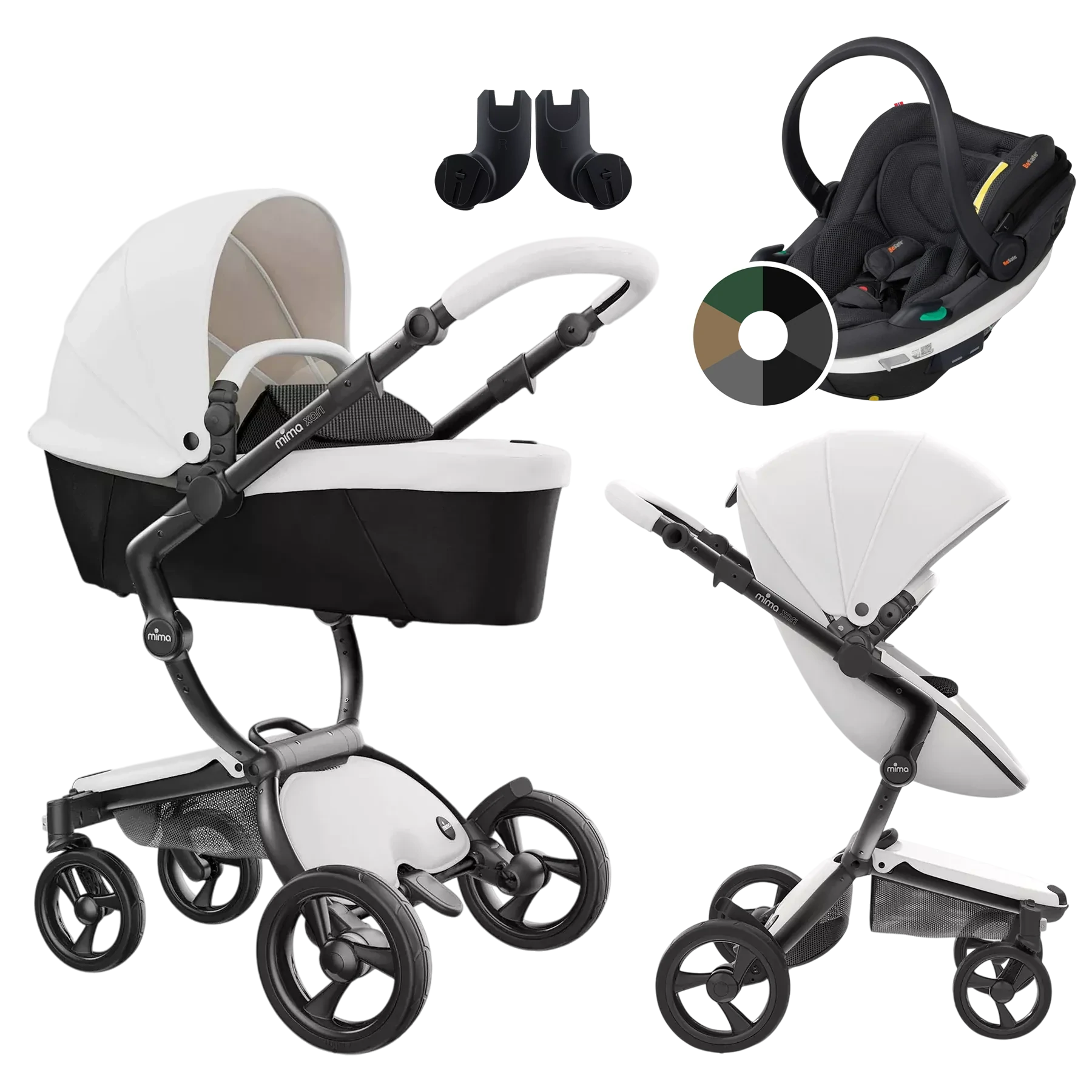 Mima Xari 4G + BeSafe Go Beyond +GRATIS - 3w1 | Black-Snow White-Black