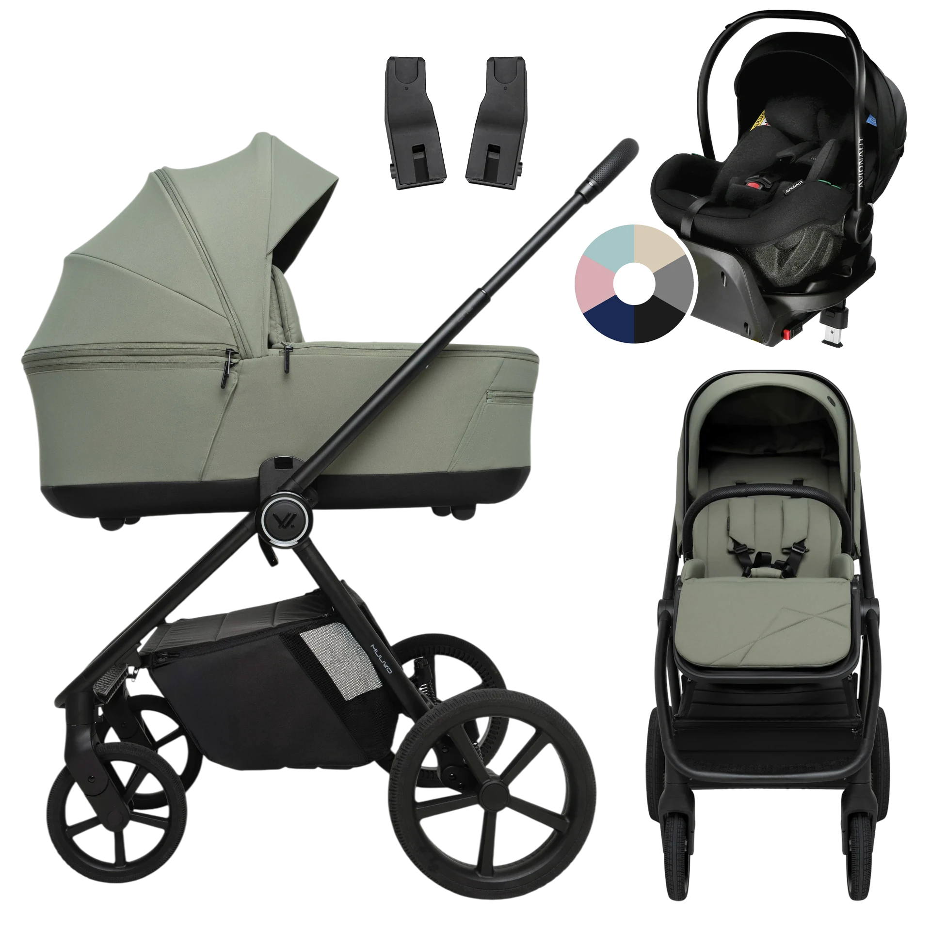 Muuvo One + Avionaut Pixel Pro 2.0 C + baza IQ Orbit +GRATIS - 4w1 | Olive