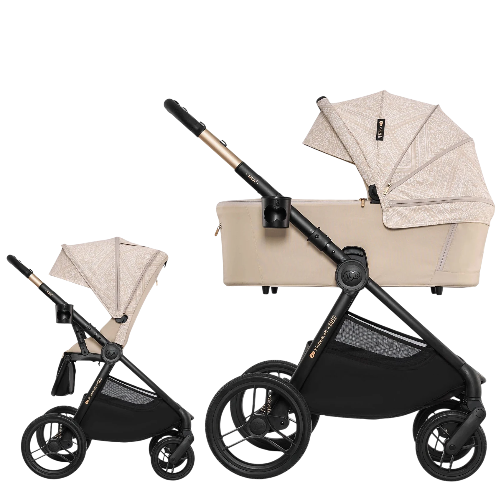 Kinderkraft Nea 2 - 2w1 | Whisper Dune (Kinderkraft x Bizuu)