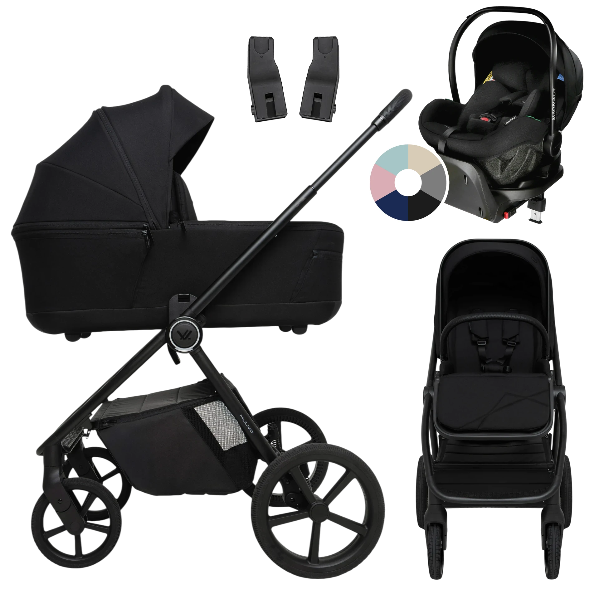 Muuvo One + Avionaut Pixel Pro 2.0 C + baza IQ Orbit +GRATIS - 4w1 | Negro