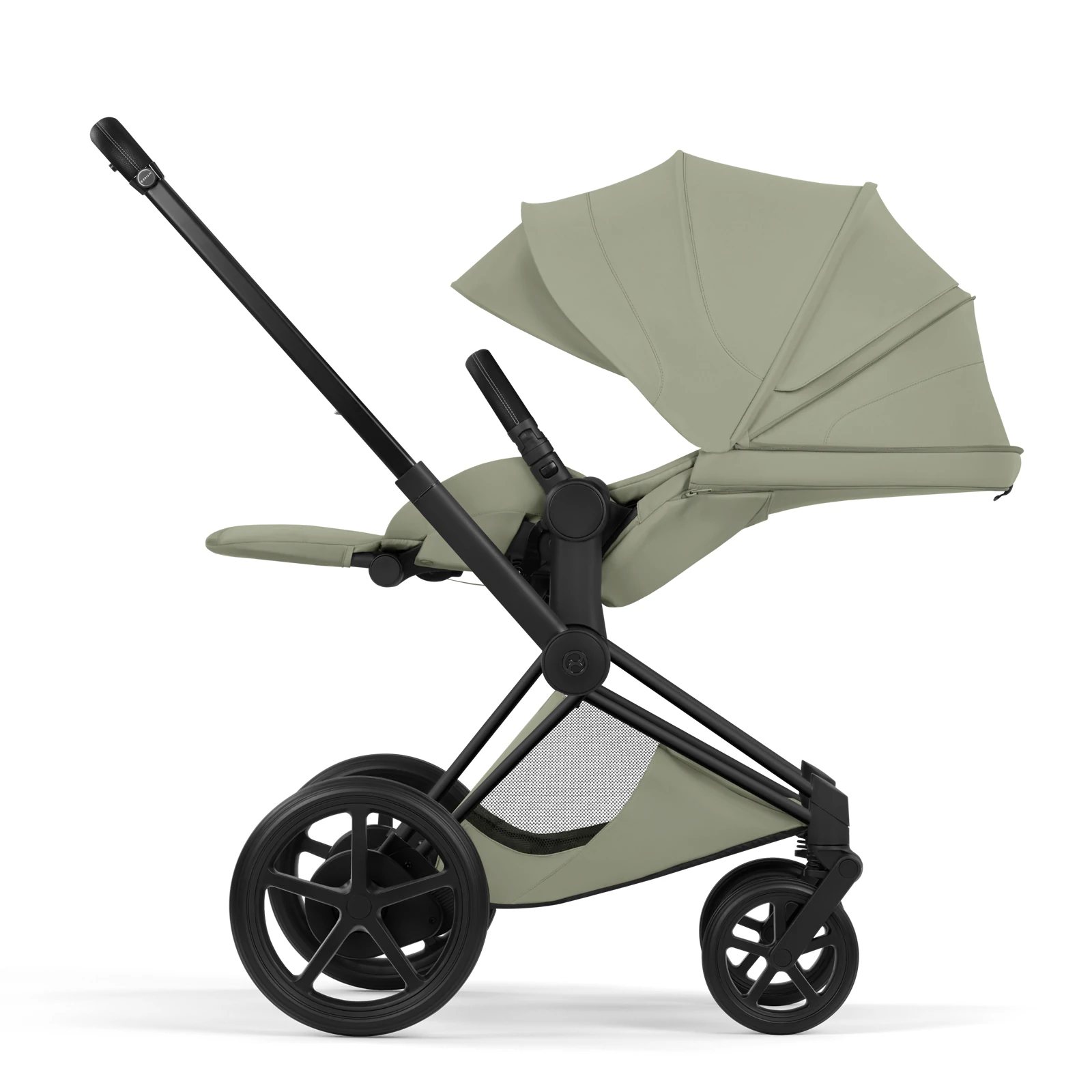 Cybex e-Priam 5.0 - wózek 2w1 | Sage Green - Matt Black (Style)