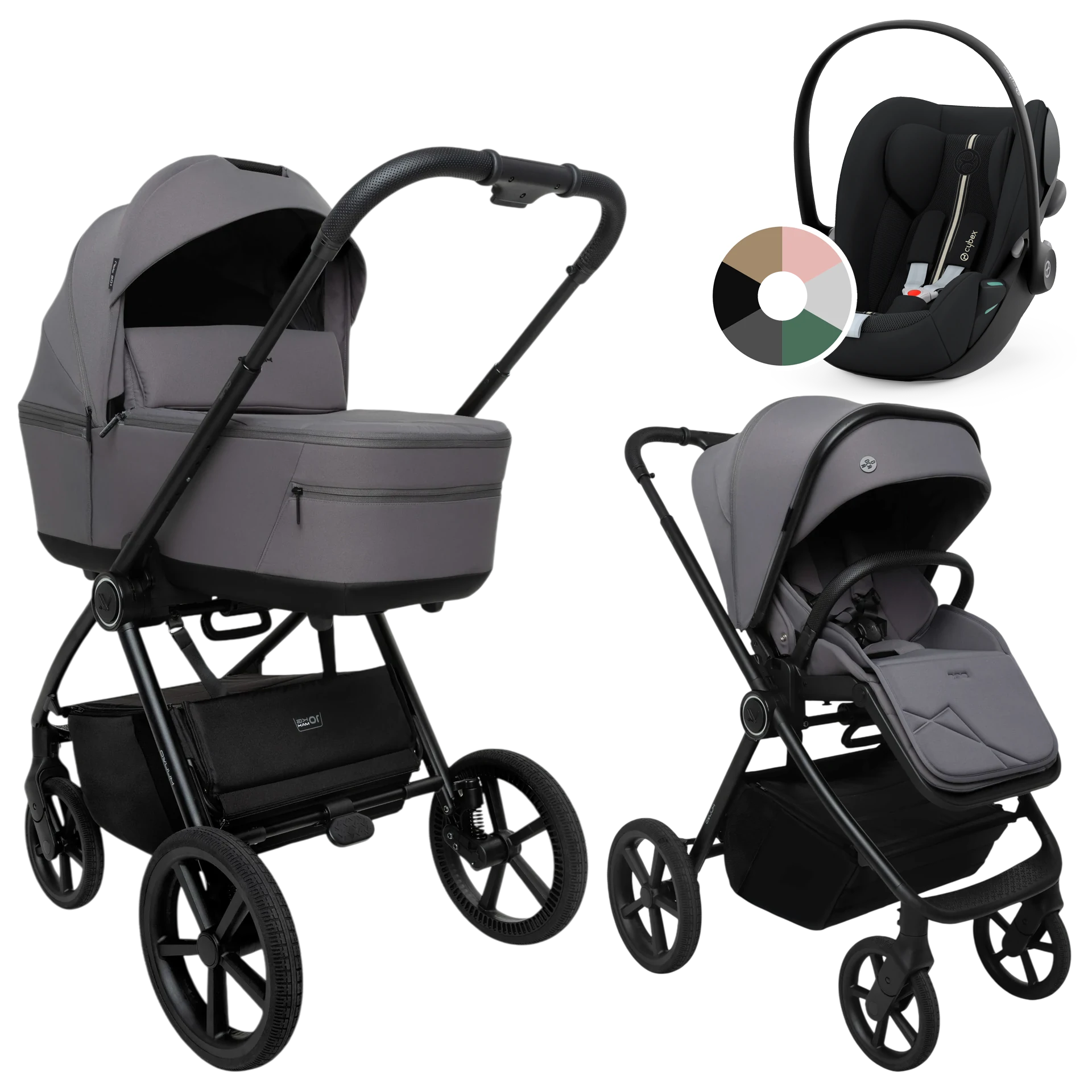 Muuvo One + Cybex Cloud G i-Size +GRATIS - 3w1 | Gris