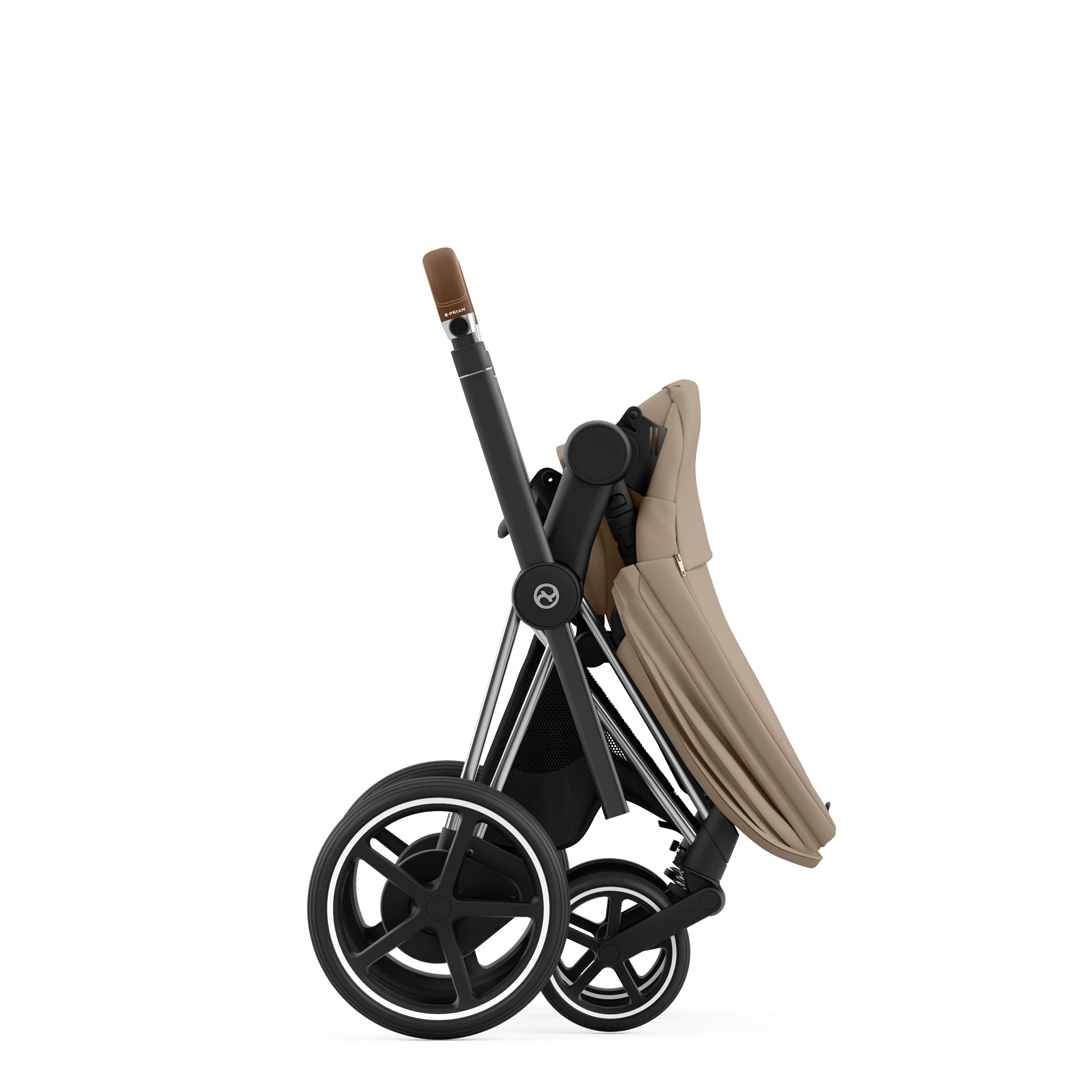 Cybex e-Priam 4.0 - 2w1 | Cozy Beige (Chrome Brown Frame) Cybex e-Priam 4.0 - 2w1 | Cozy Beige (Chrome Brown Frame)