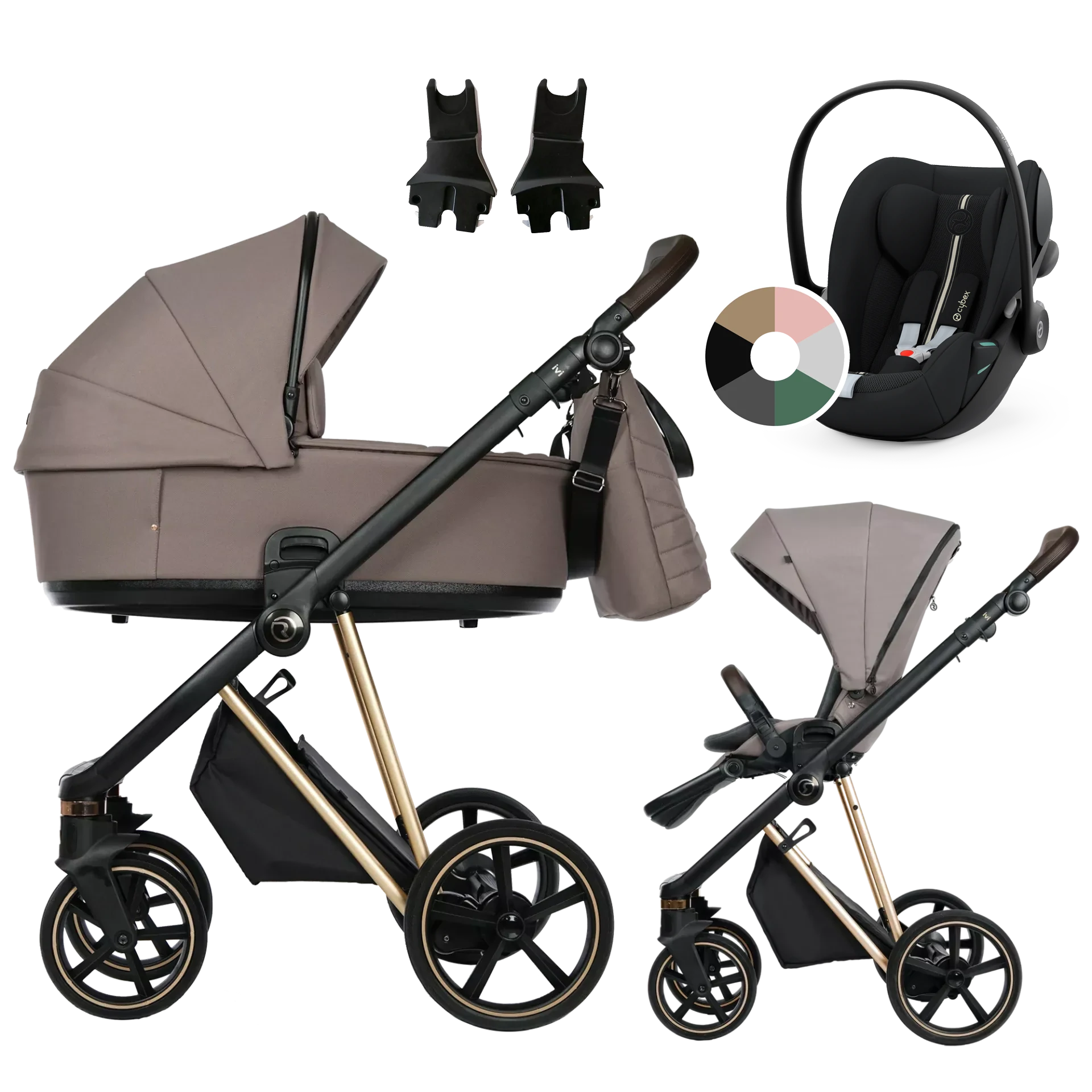 Roan Ivi 2.0 + Cybex Cloud G i-Size +GRATIS - 3w1 | Cocoa Rosegold