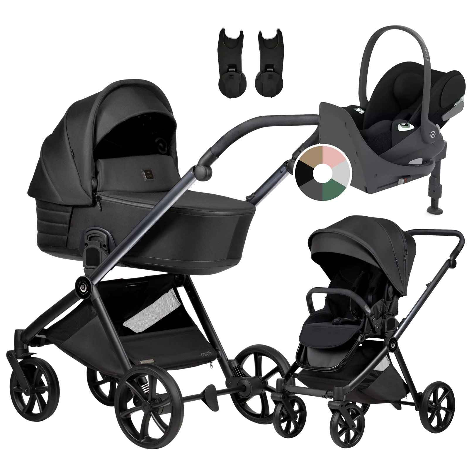 Tutis Mio 3 Plus + Cybex Cloud T + baza T + GRATIS - 4w1 | 060 Obsidian