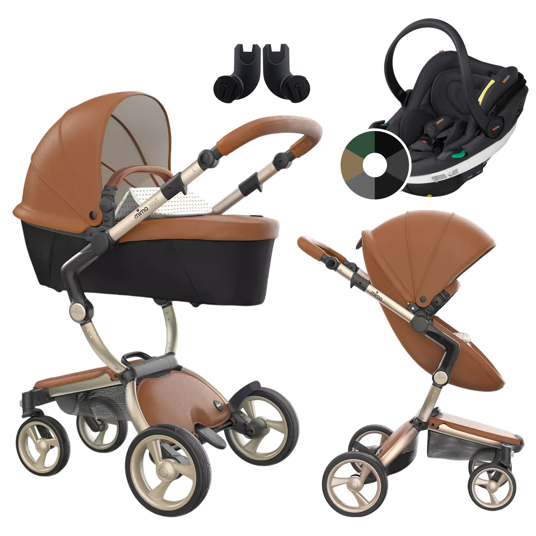 Mima Xari 4G + BeSafe Go Beyond +GRATIS - 3w1 | Champagne-Camel-Sandy Beige