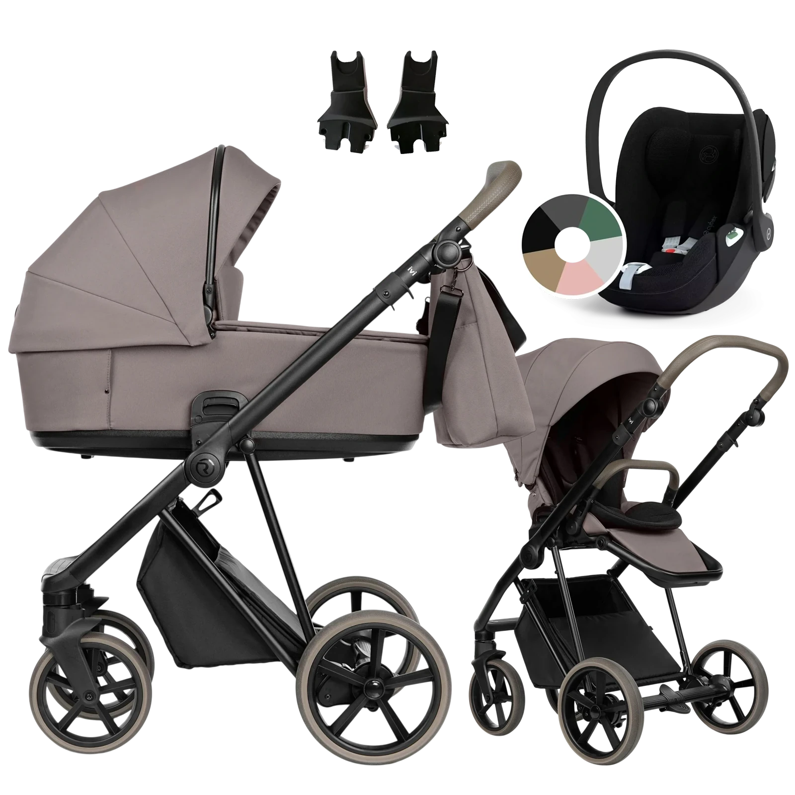 Roan Ivi 2.0 Vintage + Cybex Cloud T i-Size +GRATIS - 3w1 | Cocoa Cream