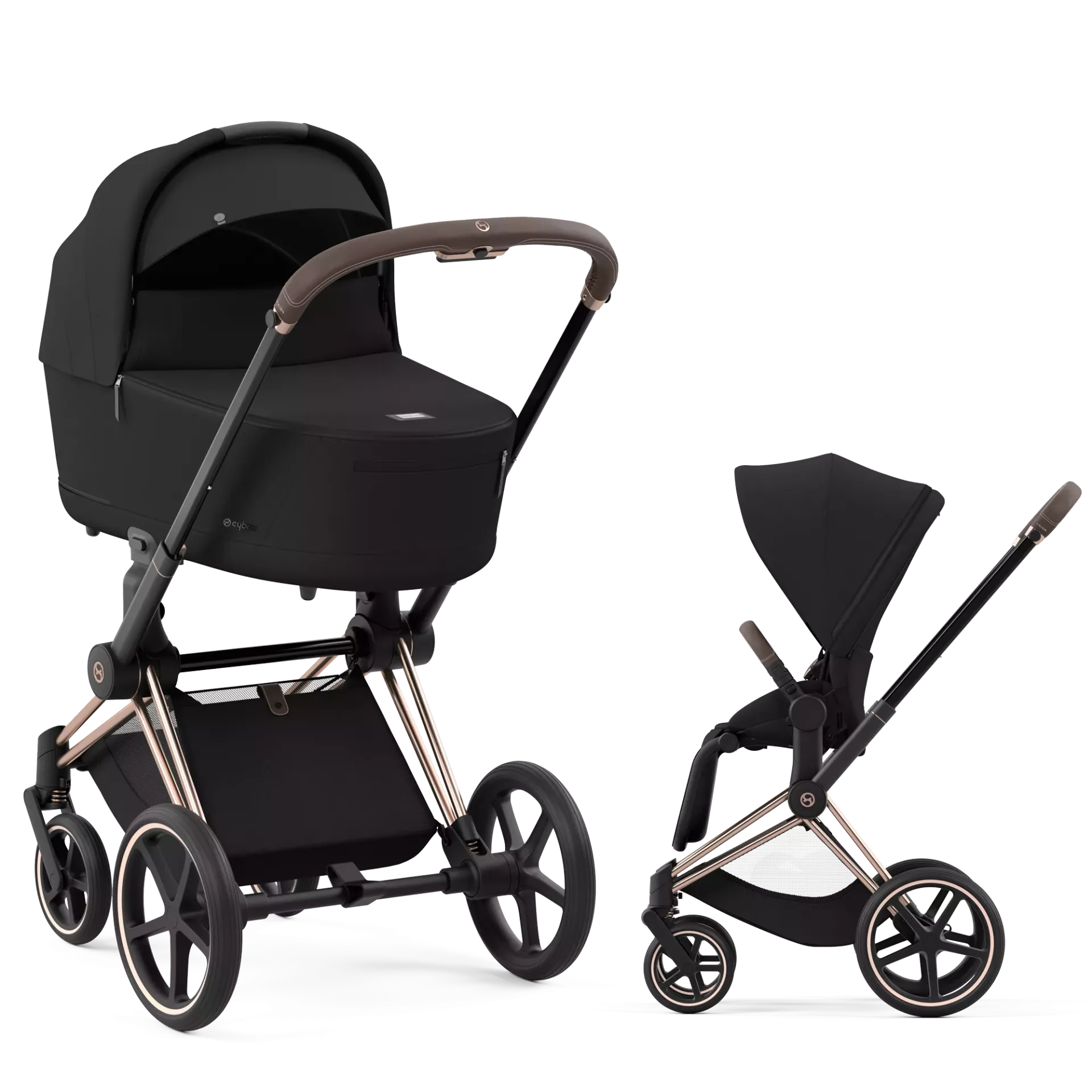 Cybex Priam 4.0 - 2w1 | Sepia Black (Rosegold Frame)